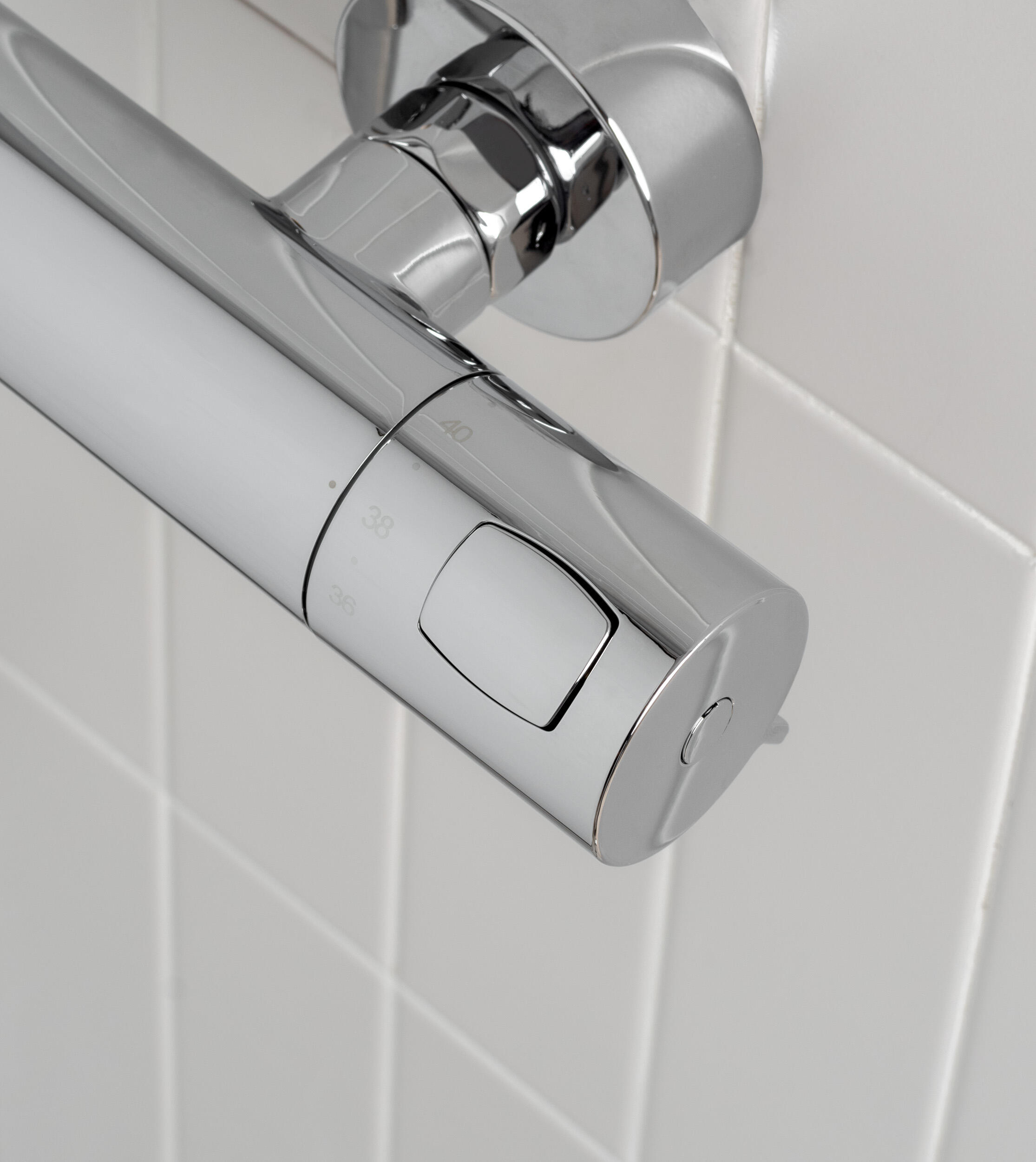 Conjunto de duche termostático cromado Roca Mitos-T Plus - 6