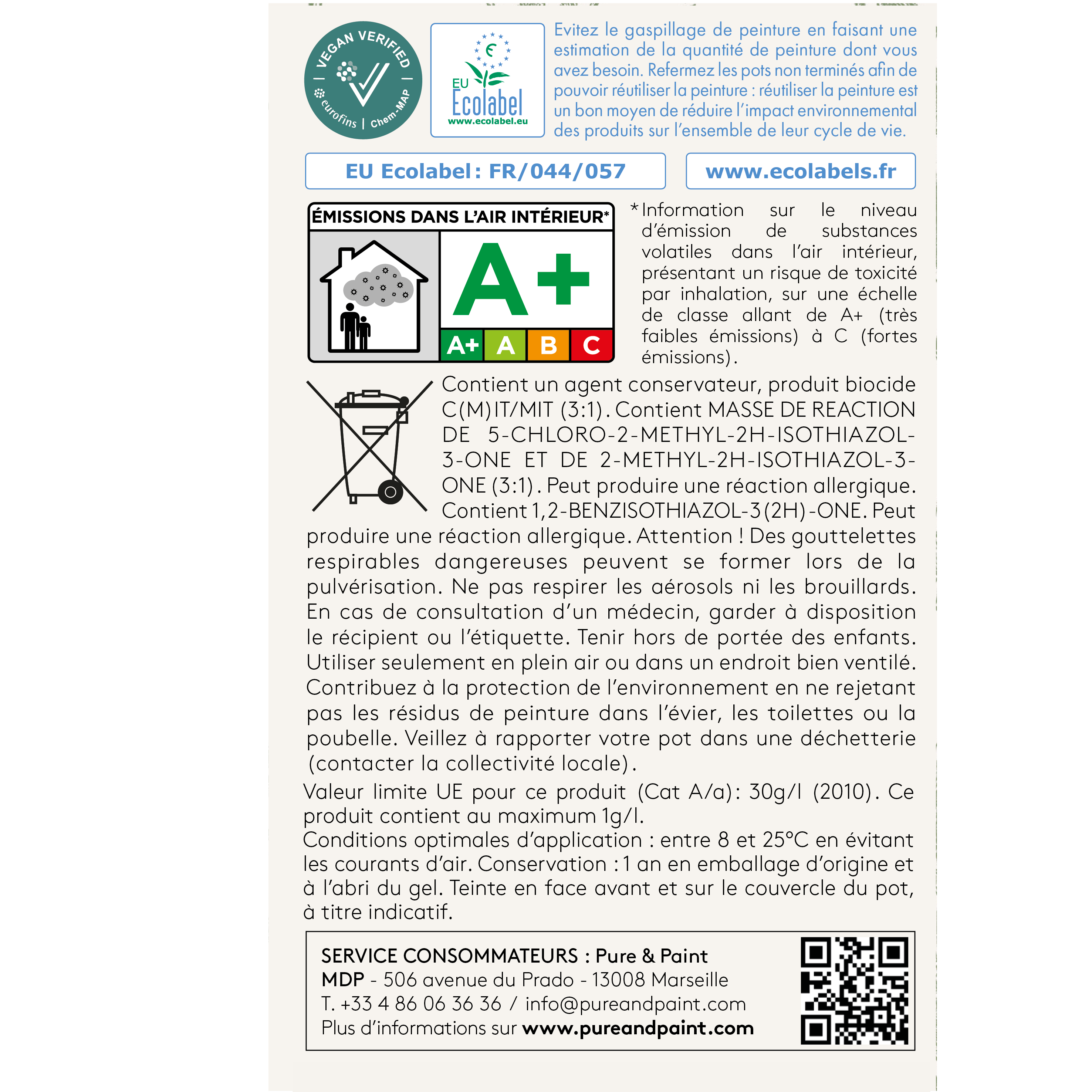 Sous-couche mur et plafond PURE & PAINT blanc 2.5 L - 3