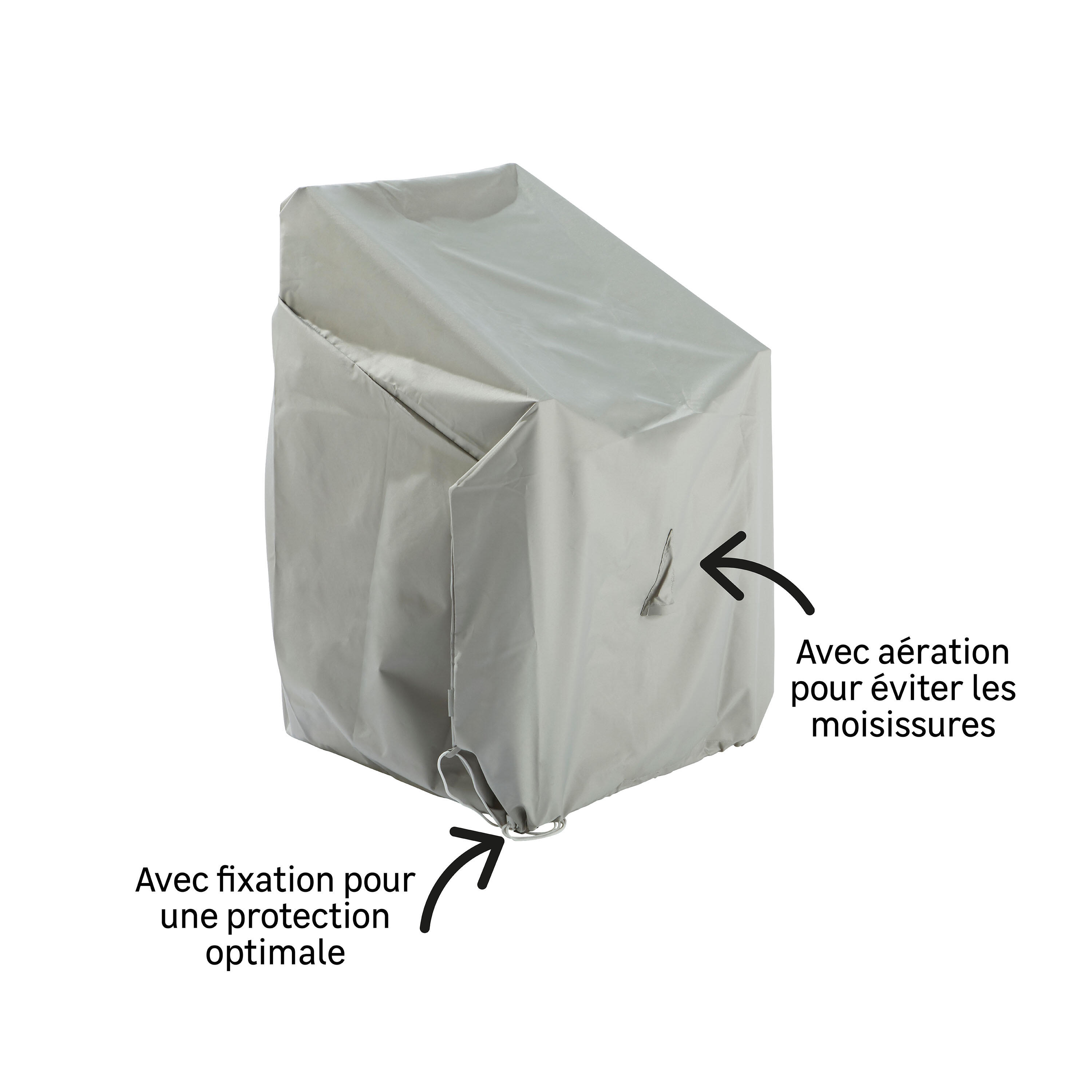 Housse de protection d'extérieur chaise de jardin / fauteuil de jardin NATERIAL  - 4