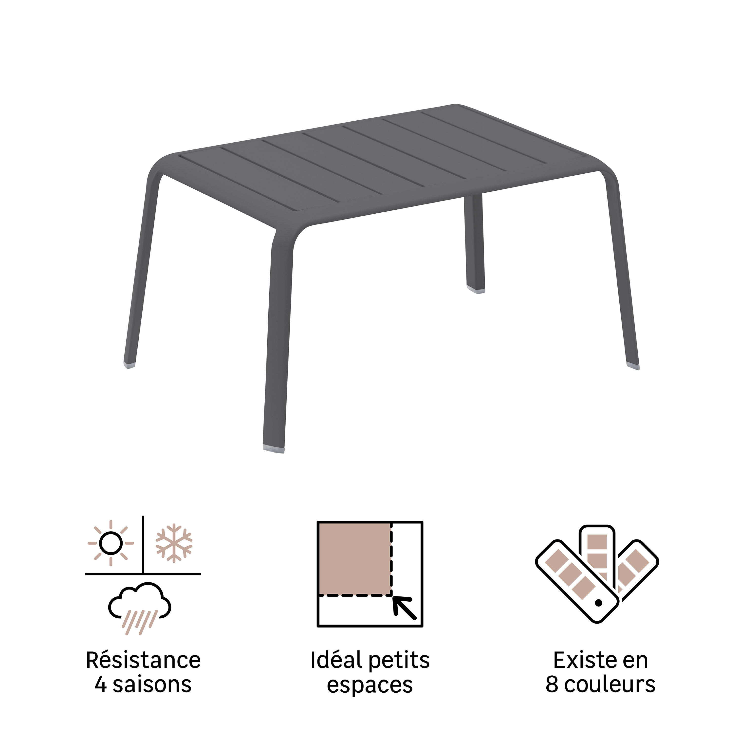 NATERIAL rectangulaire gris personnes - 8