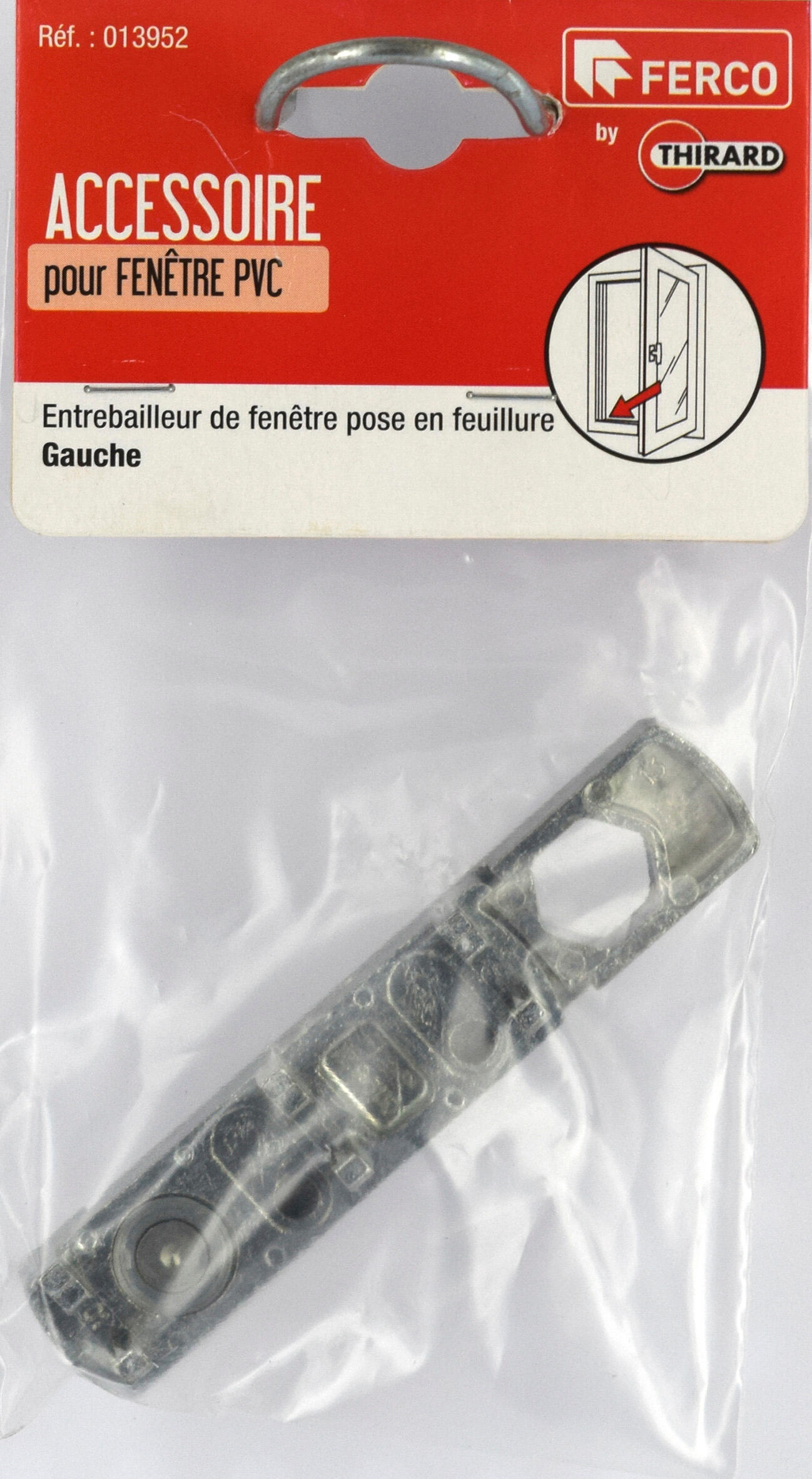 Entrebâilleur de fenêtre gauche acier gris, THIRARD 00013952 - 3