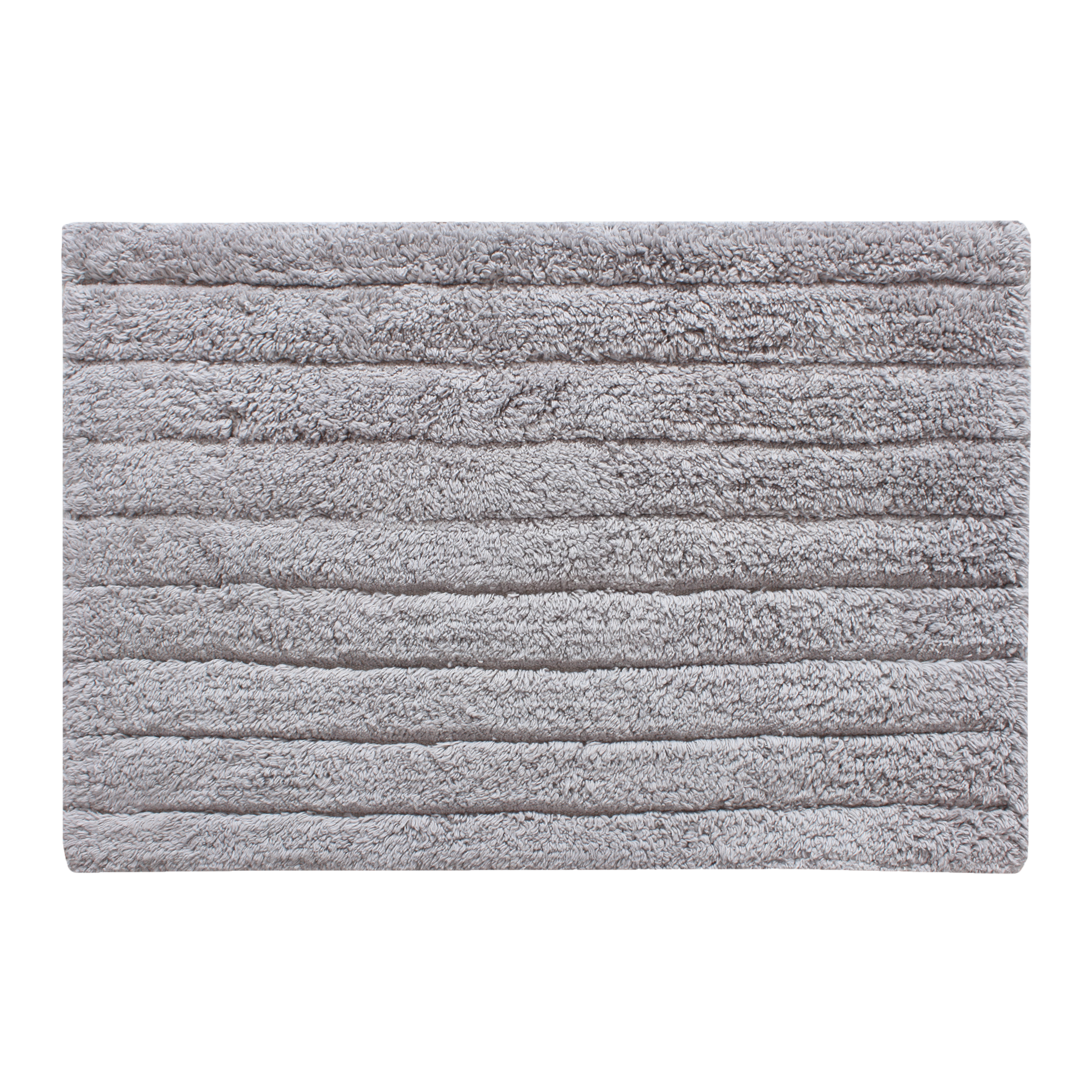 Alfombra de baño rectangular 40x60 cm gris
