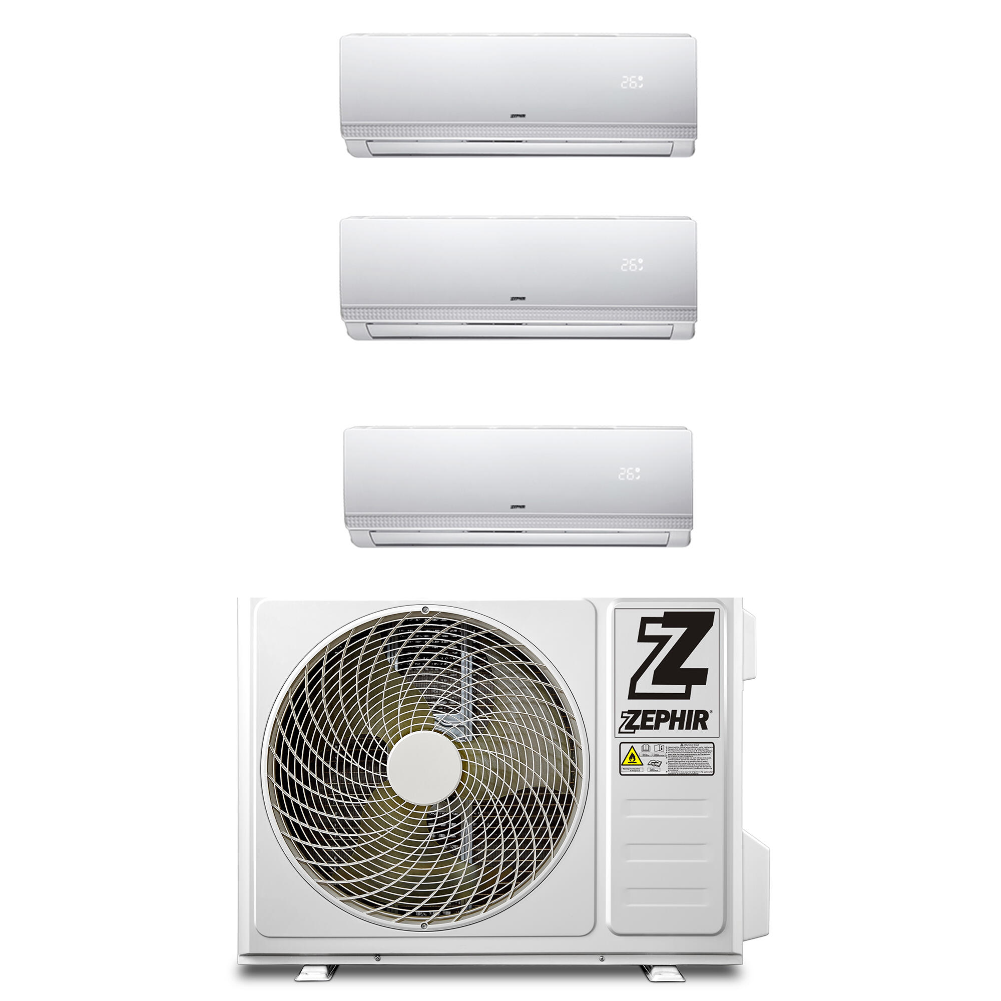 Condizionatore a muro multisplit inverter ZEPHIR ZTRIO 12