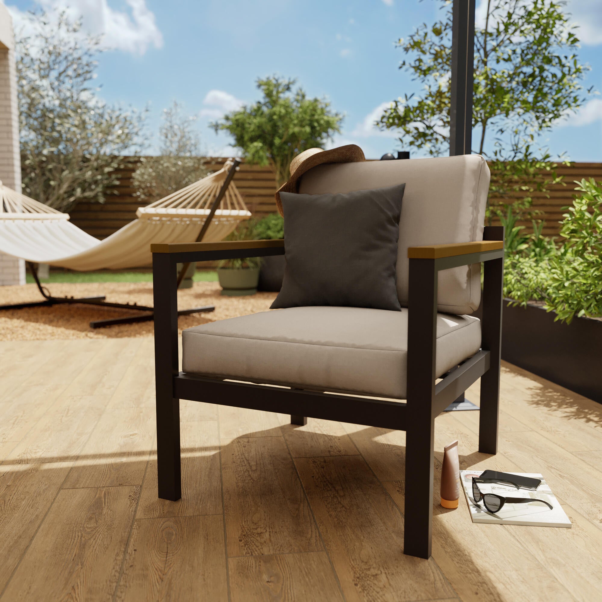 Carpa de acero NATERIAL Cassy gris de 300x400 cm - 7