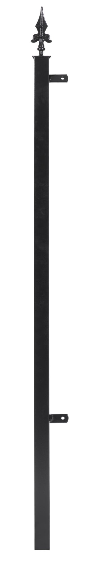 Poteau en acier Depart Lude, l.3 cm x H.141.2 cm, noir, à peindre