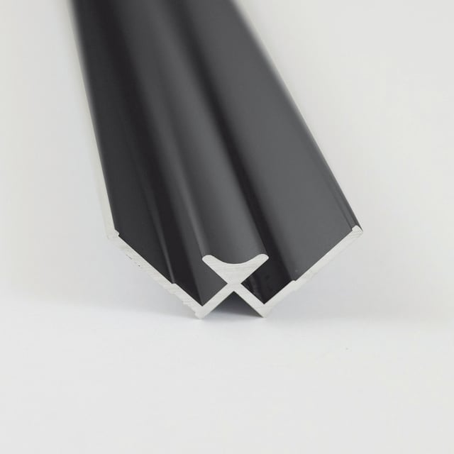 Profilé d'angle intérieur noir, H.255 x l2.3 cm, Decomotion BREUER