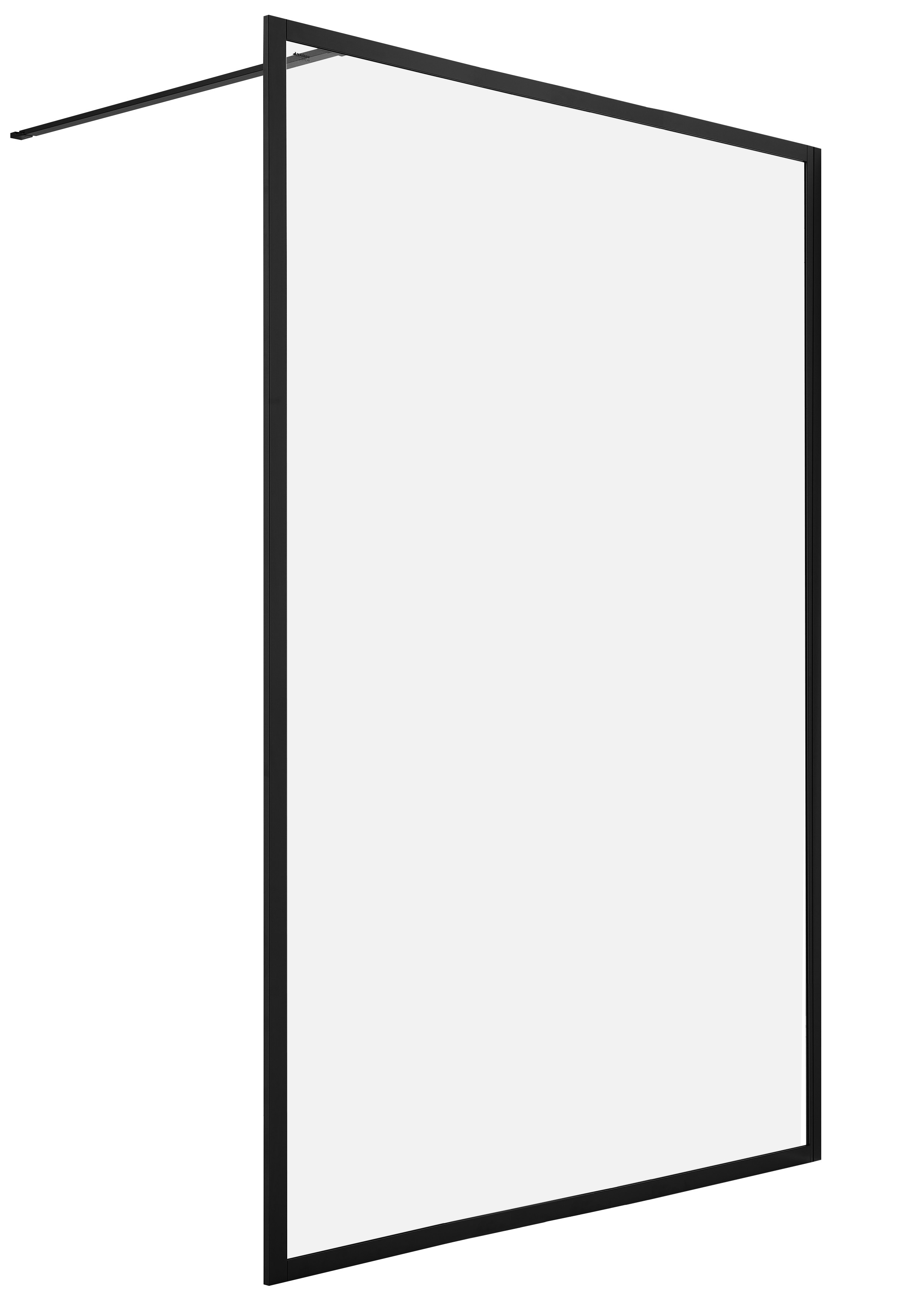 Kabina Walk-in Contour 138x200 transparentna profil czarny Sealskin