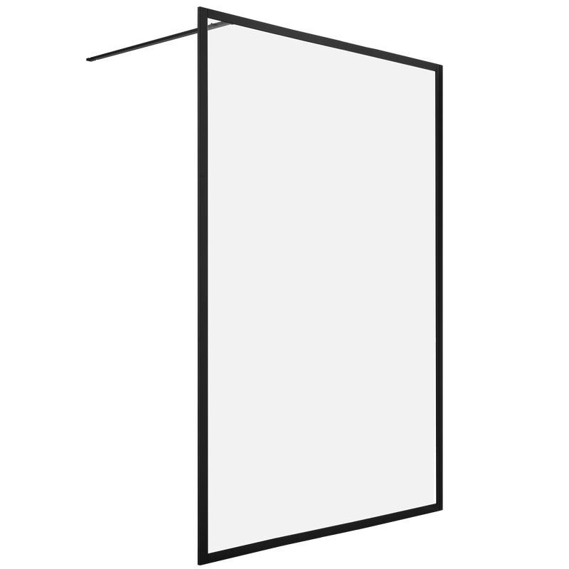 Kabina Walk-in Contour 138x200 transparentna profil czarny Sealskin