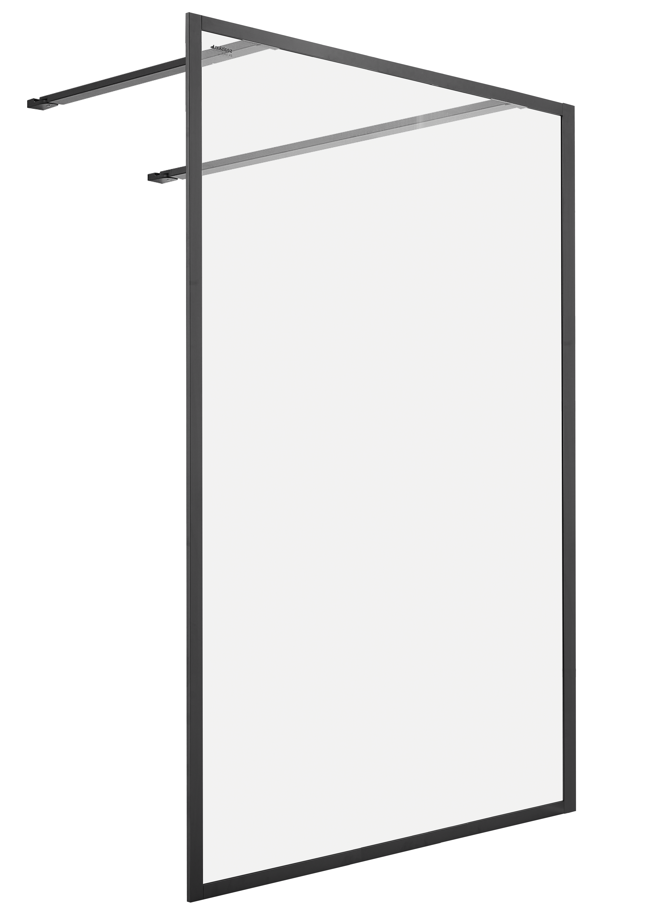 Kabina Walk-in Contour 138x200 transparentna profil szary szczotkowany Sealskin