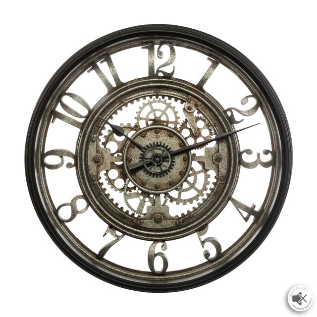 Horloge à fixation murale Clock ATMOSPHERA gris Diam.51 cm