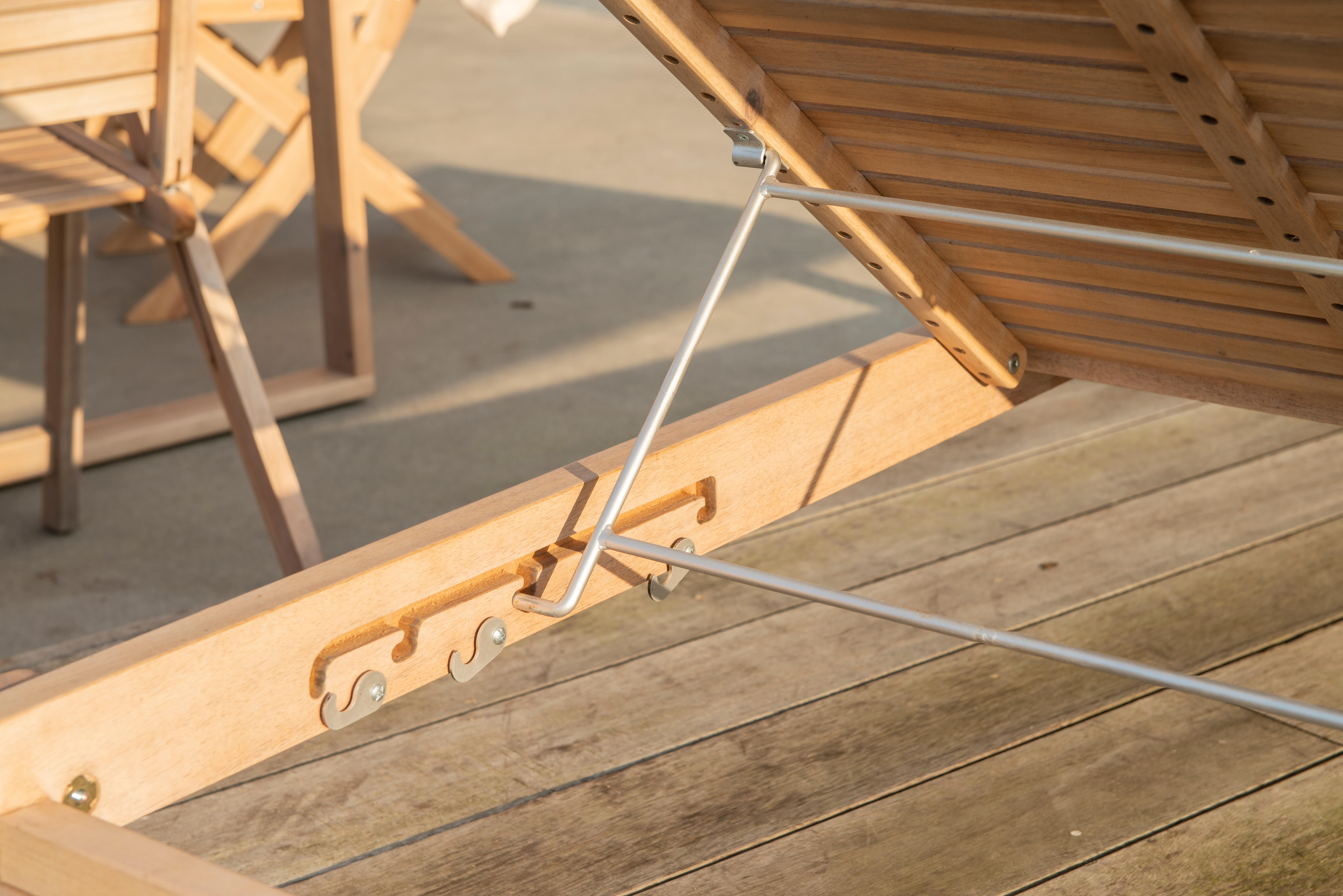 Conjunto jardim relax sofá e mesa Acácia Solaris Naterial - 6