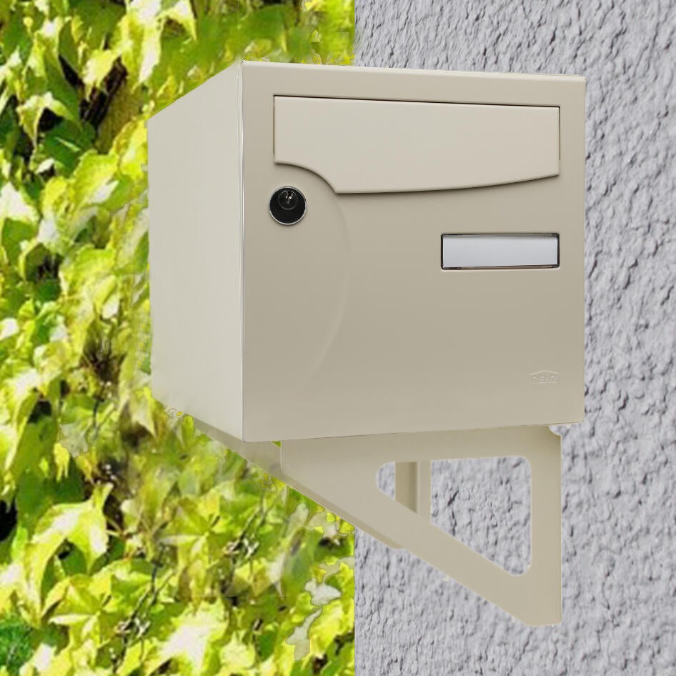 Lot de 2 équerres H.17.5 x l.25 x P.3 cm RENZ, ivoire - 2