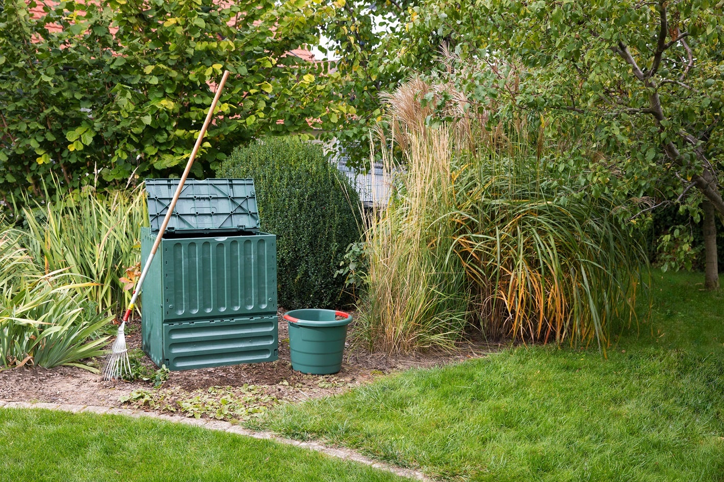 Composteur monobloc GARANTIA 627003 vert sapin 400 l - 2
