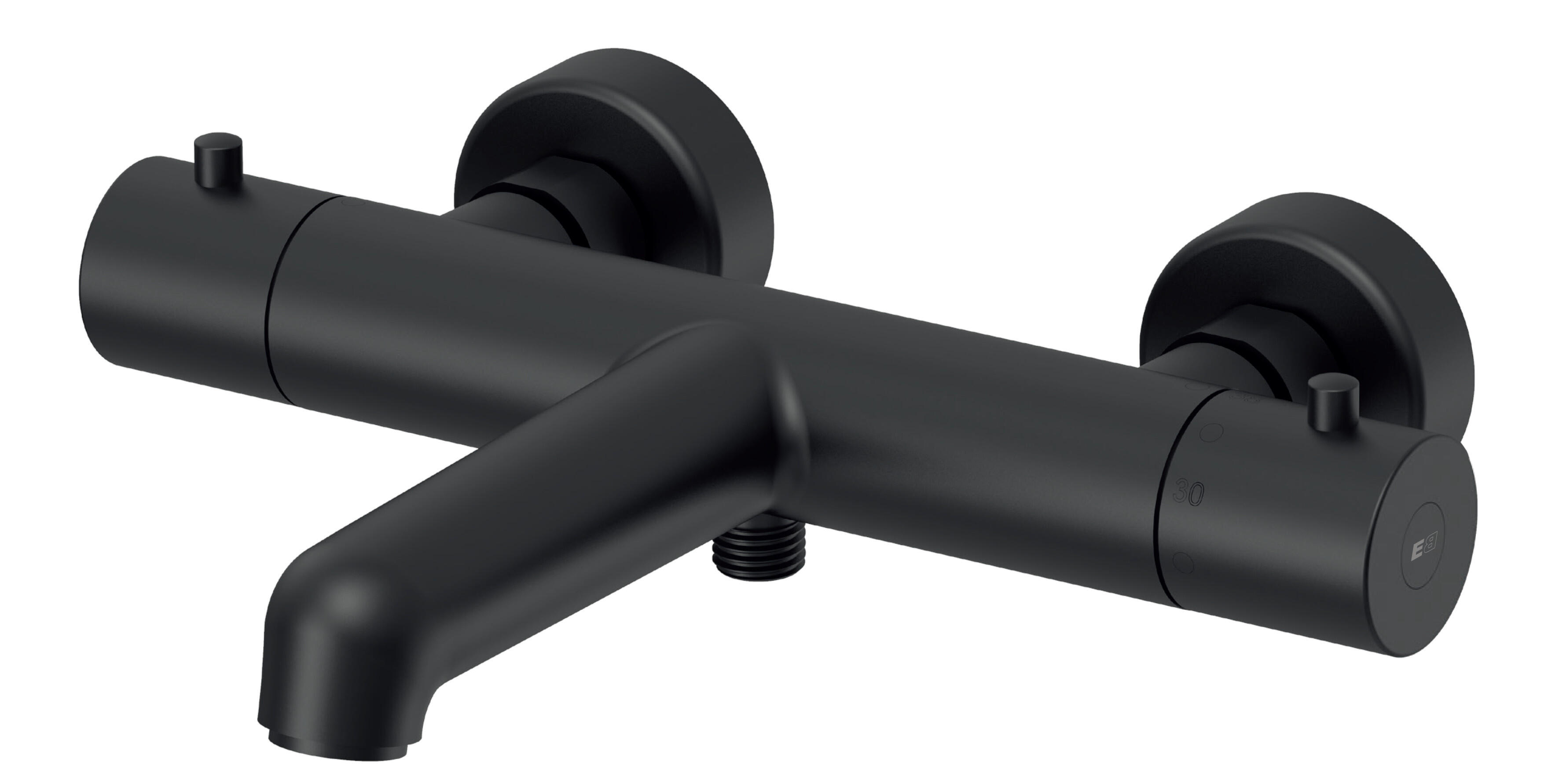 Grifo bañera termostático essebagno envol negro