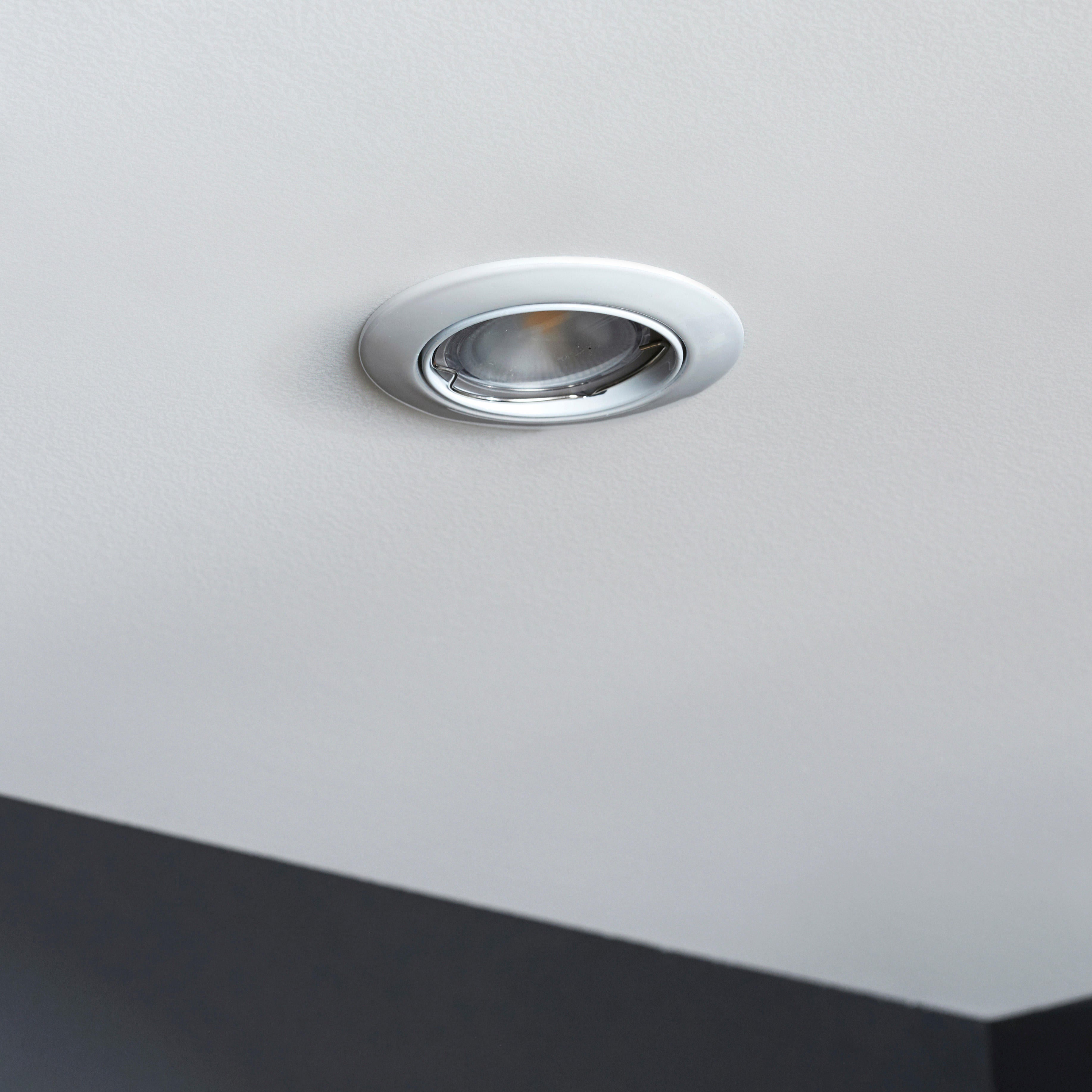 Kit 10 spots à encastrer orientable Clane gu10, blanc neutre INSPIRE rond blanc - 5