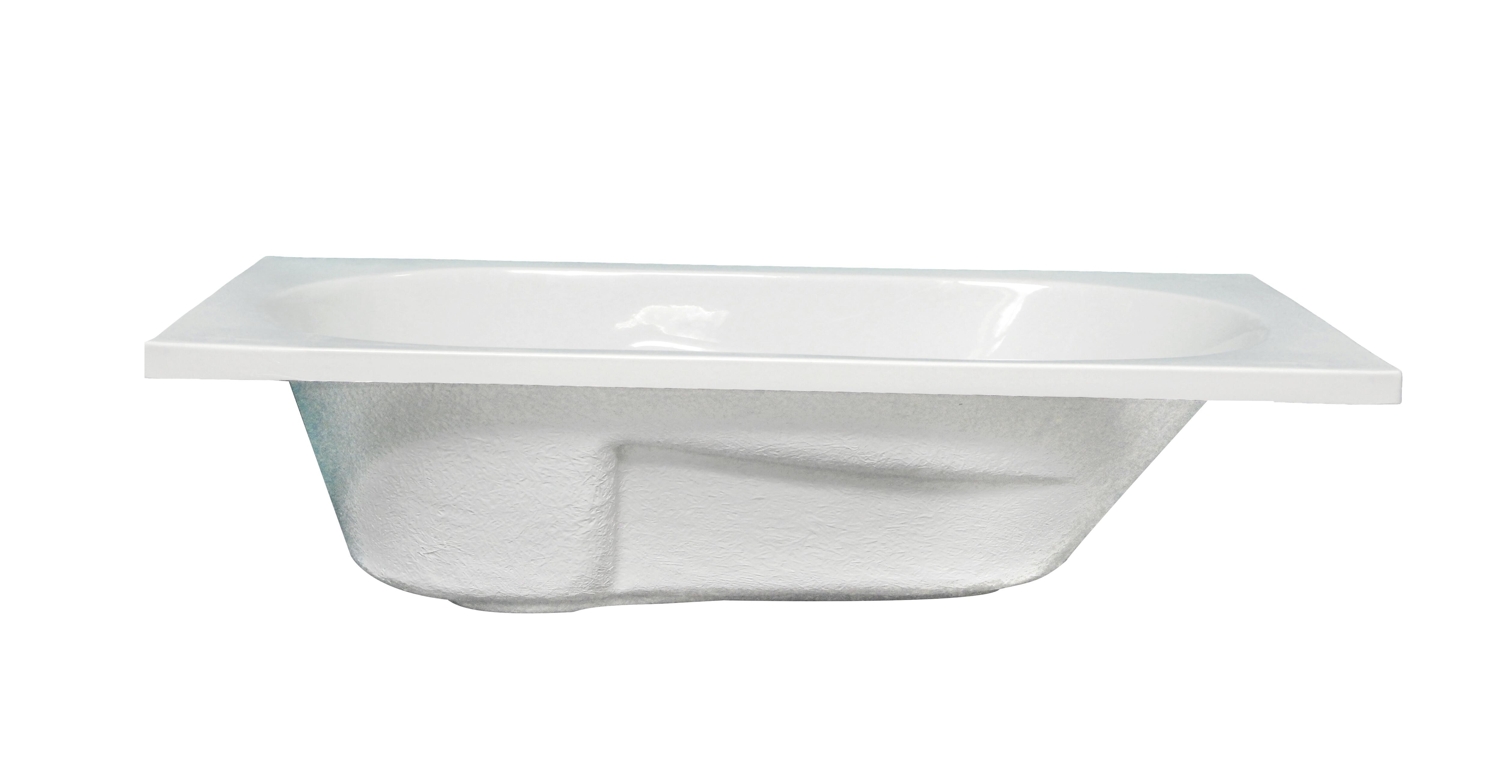 Baignoire rectangulaire L.170x l.75 cm blanc, SENSEA Access confort - 2