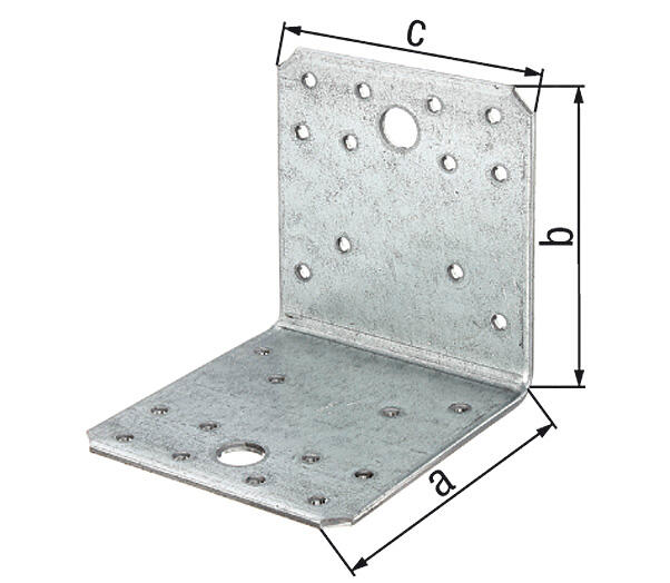 Equerre d'assemblage galvanisé, 70x70x55 mm - 2