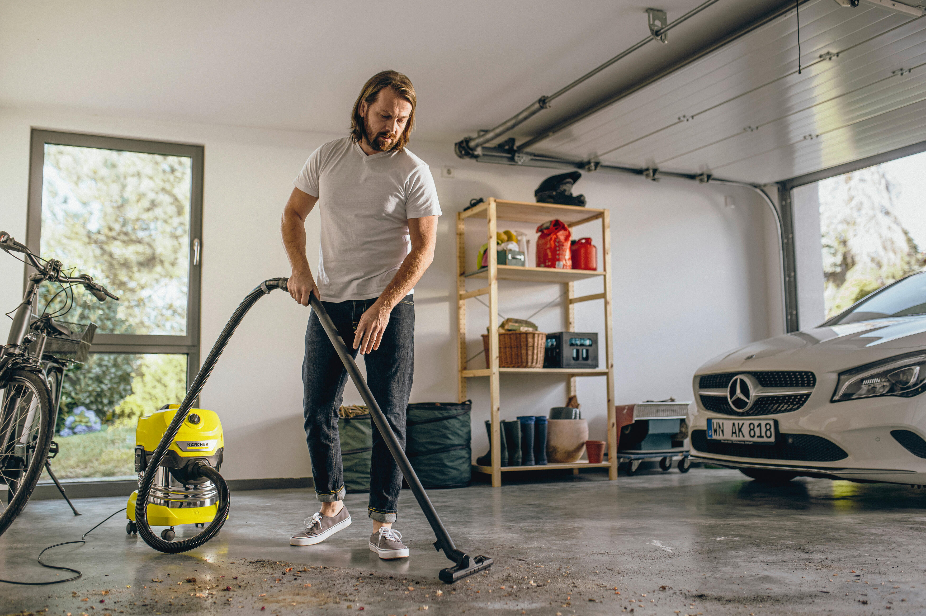 Aspirateur de chantier eau et poussières KARCHER WD4 S V, 21 kPa, 20 l - 2