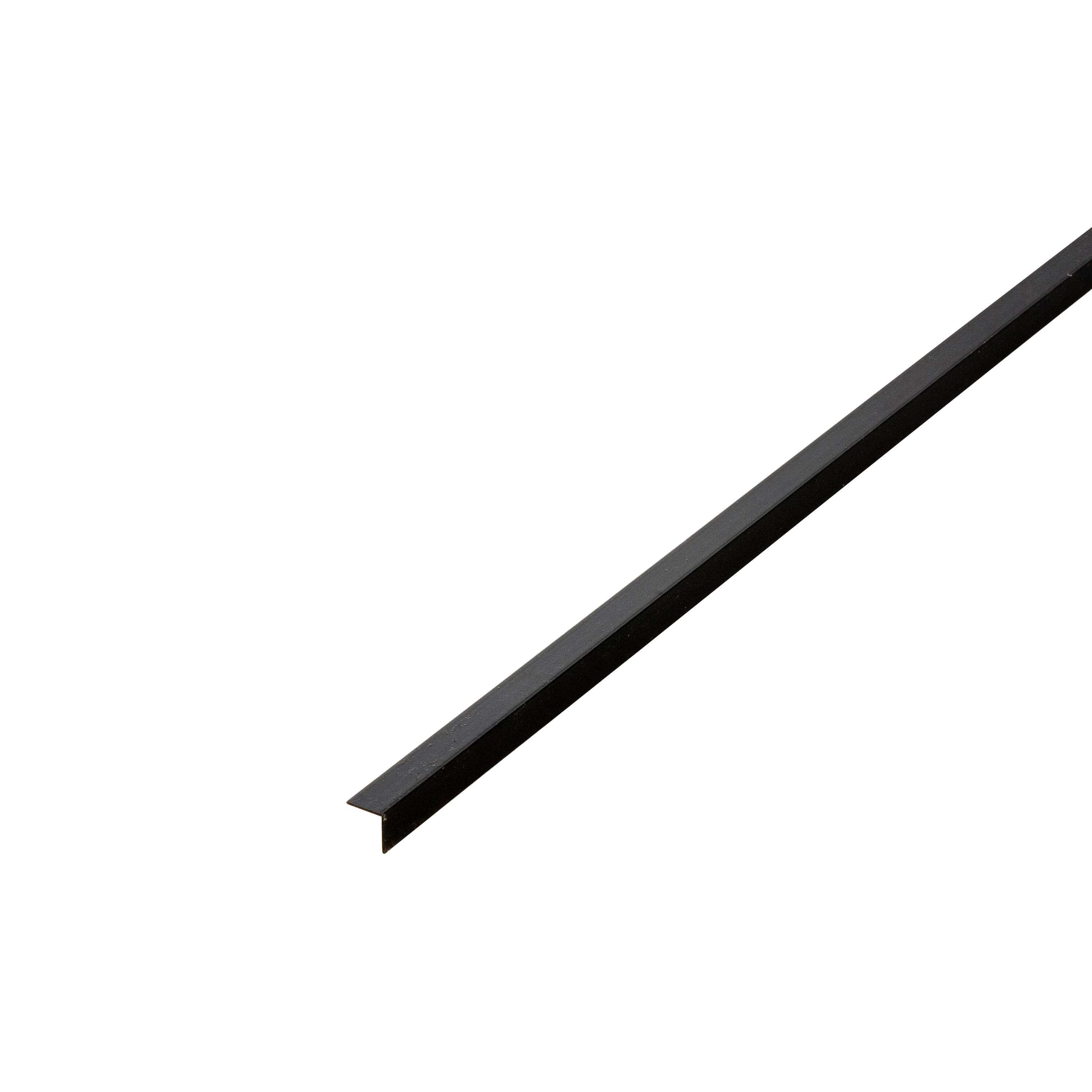 Cornière PVC noir, 15 x 15 mm, L.2.6 m - 2