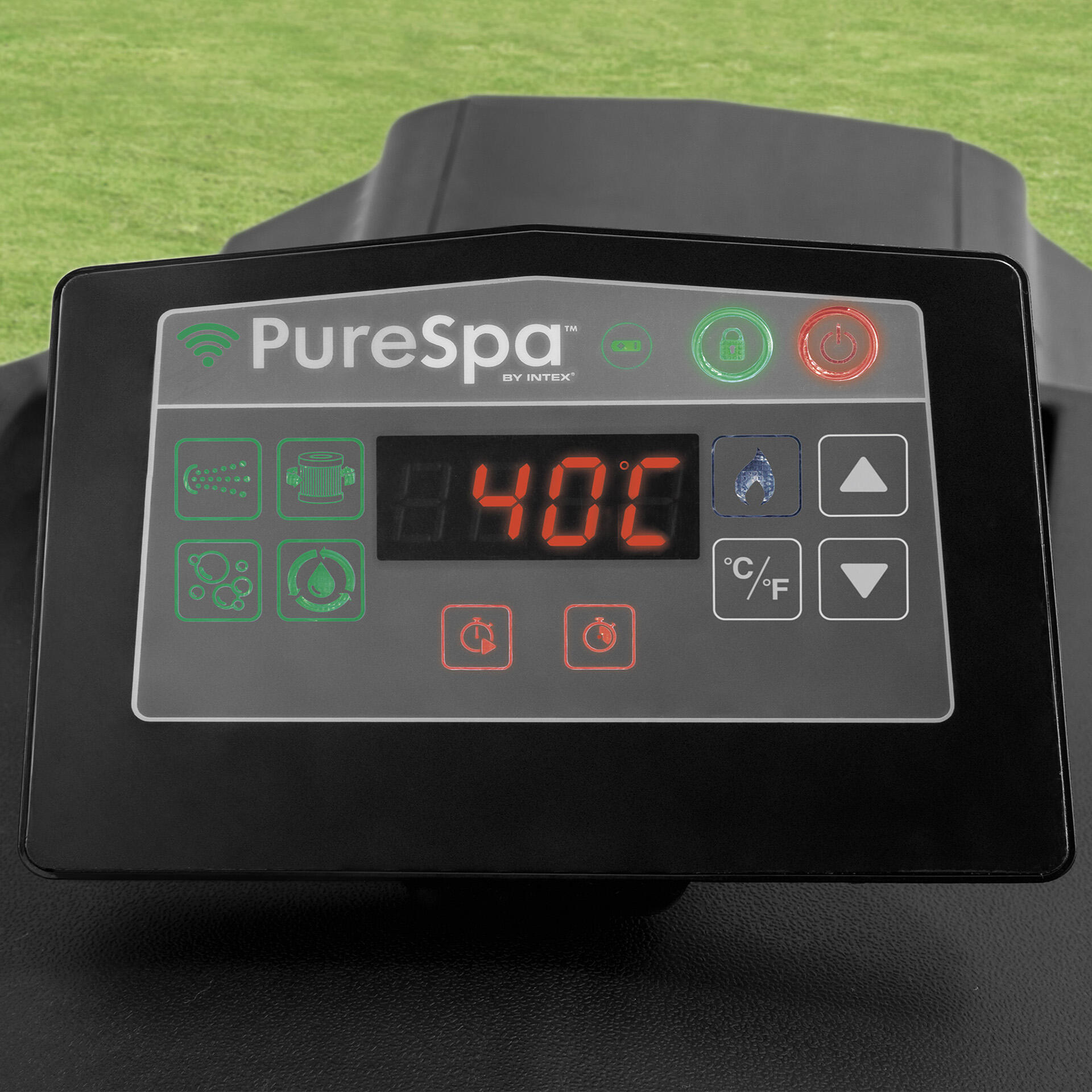 Pure Spa gonflable INTEX Carbone octogonal 4 places - 7
