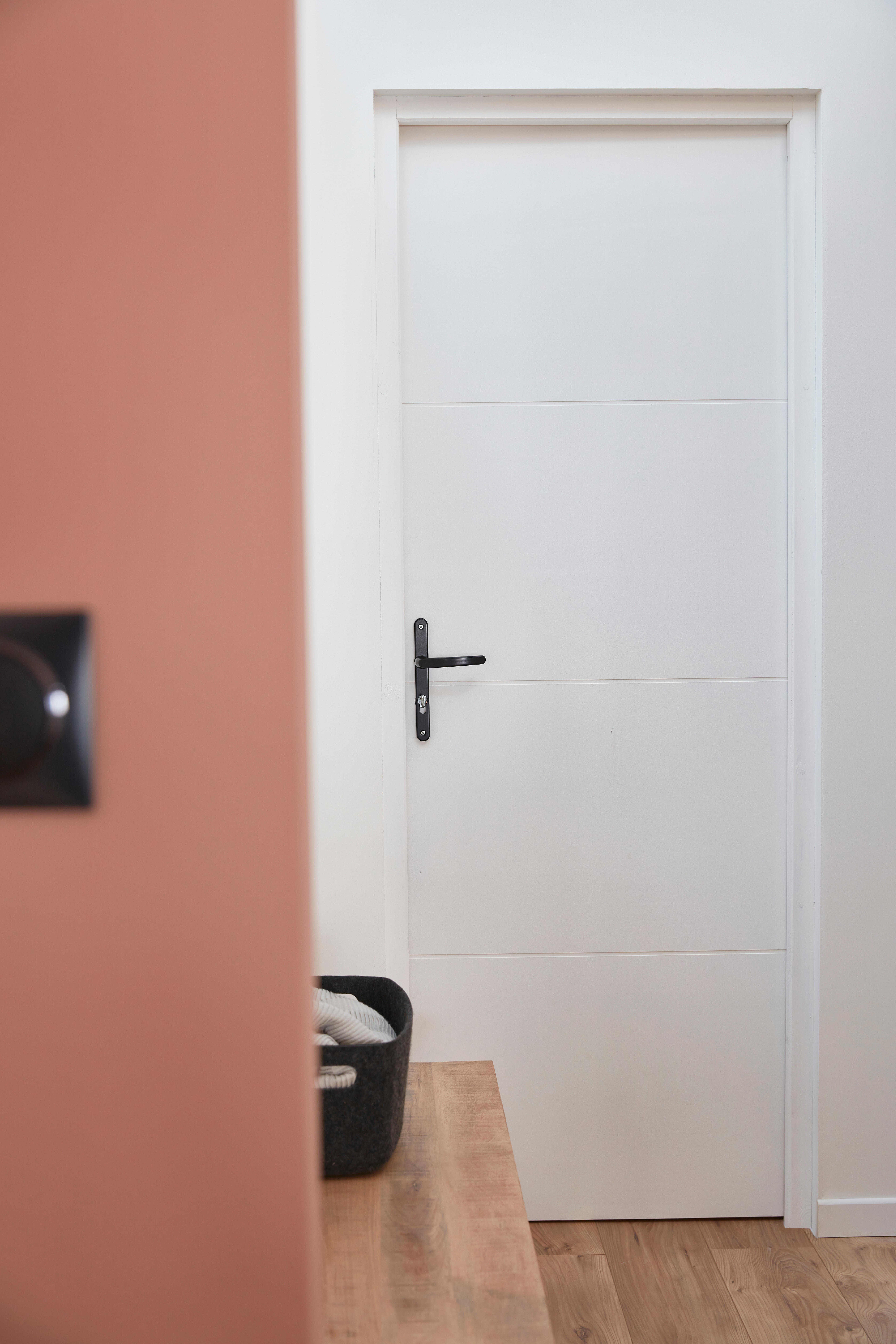 Bloc-porte, sapin Milan blanc, rainuré H.204 x l.73 cm, poussant droit - 3