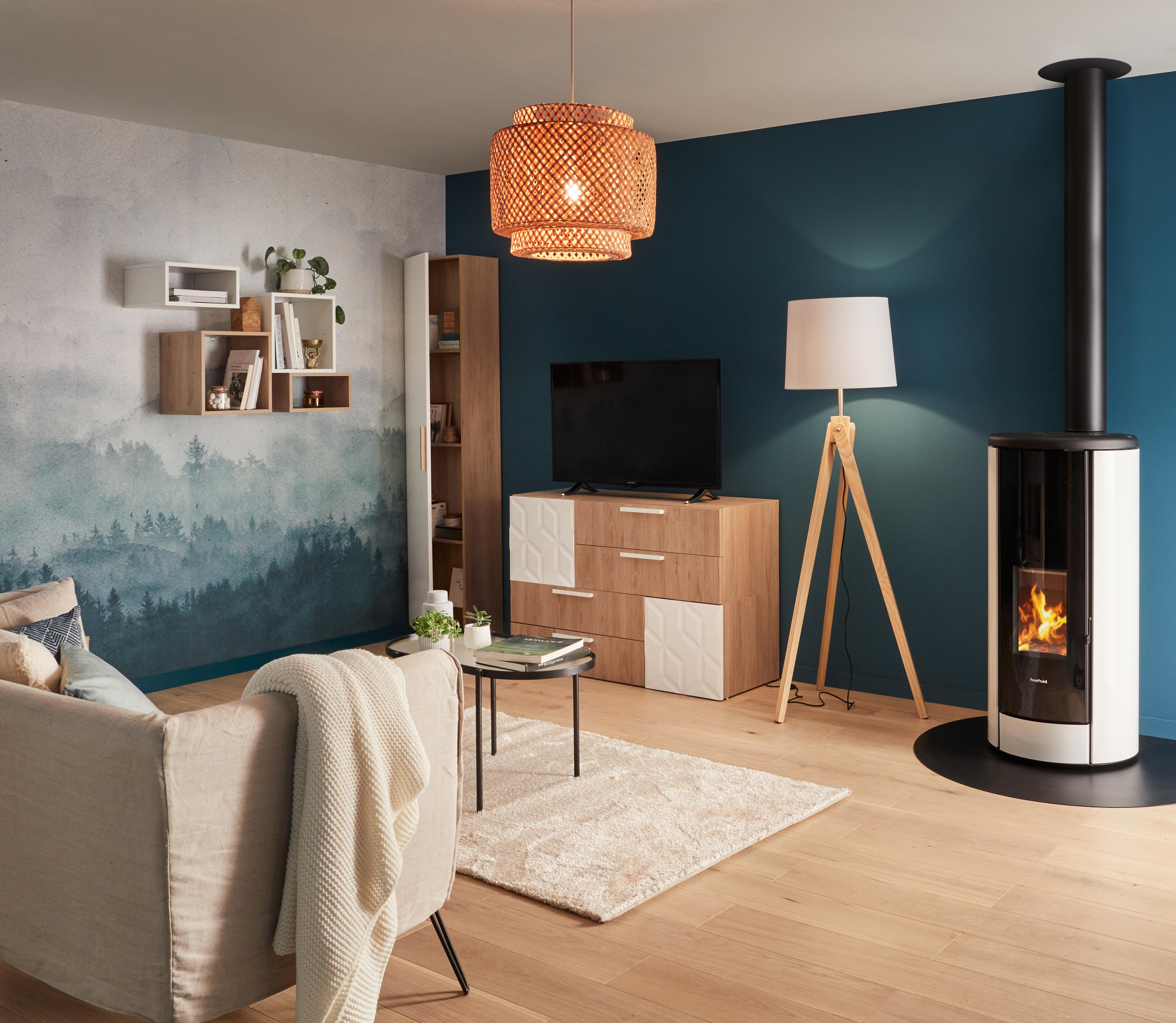 Poêle à granulés FREEPOINT Breeze wi-fi blanc 9.1 kW - 2