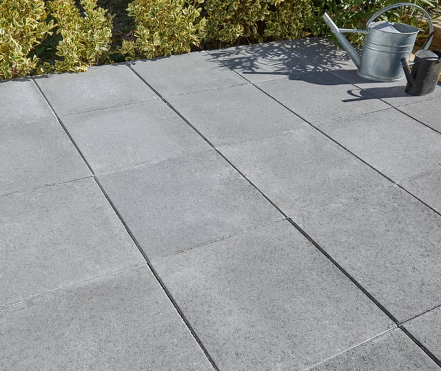 Dalle béton Provençale au m², gris foncé, mono format, L.50 x l.50 cm x Ep.50 mm