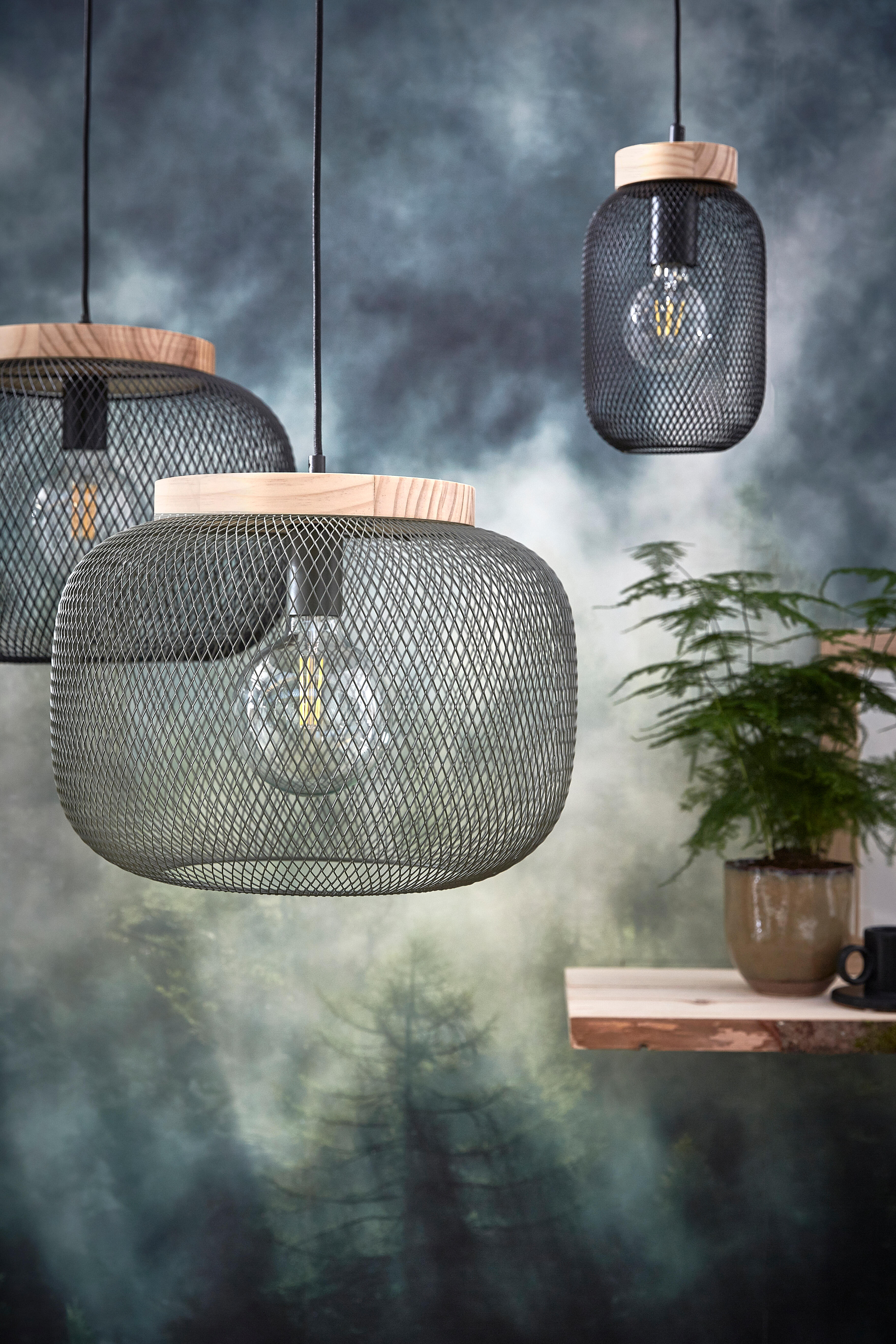 Suspension Giada fer, noir, Diam.10.5 cm, E27 - 8