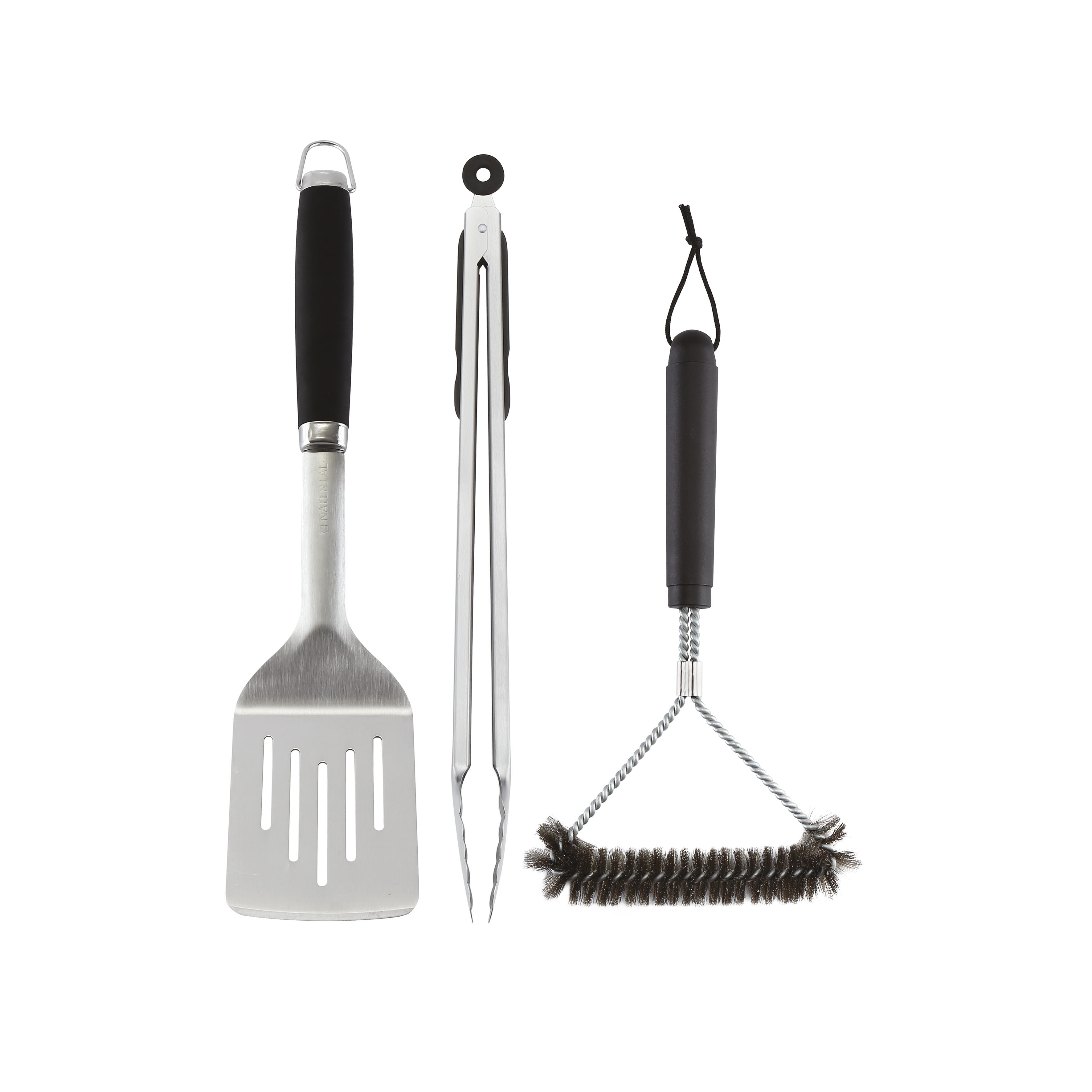 Set De 3 Accessoires De Cuisson En Inox Avec Manche Ergo NATERIAL Pour Barbecue 80181308