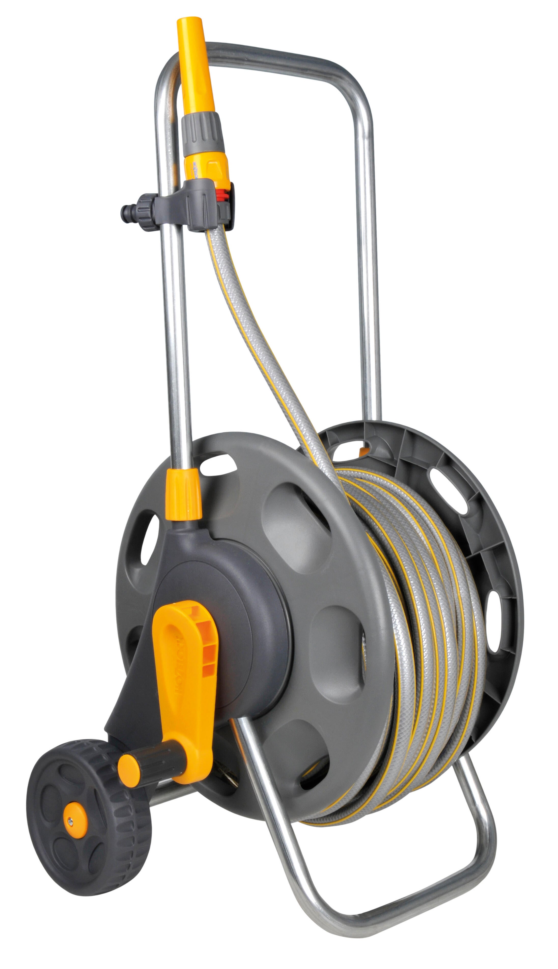 Carro porta-mangueira HOZELOCK equipado com lança de rega, conectores e adaptador para torneira com 30 metros de mangueira ø15 mm - 2