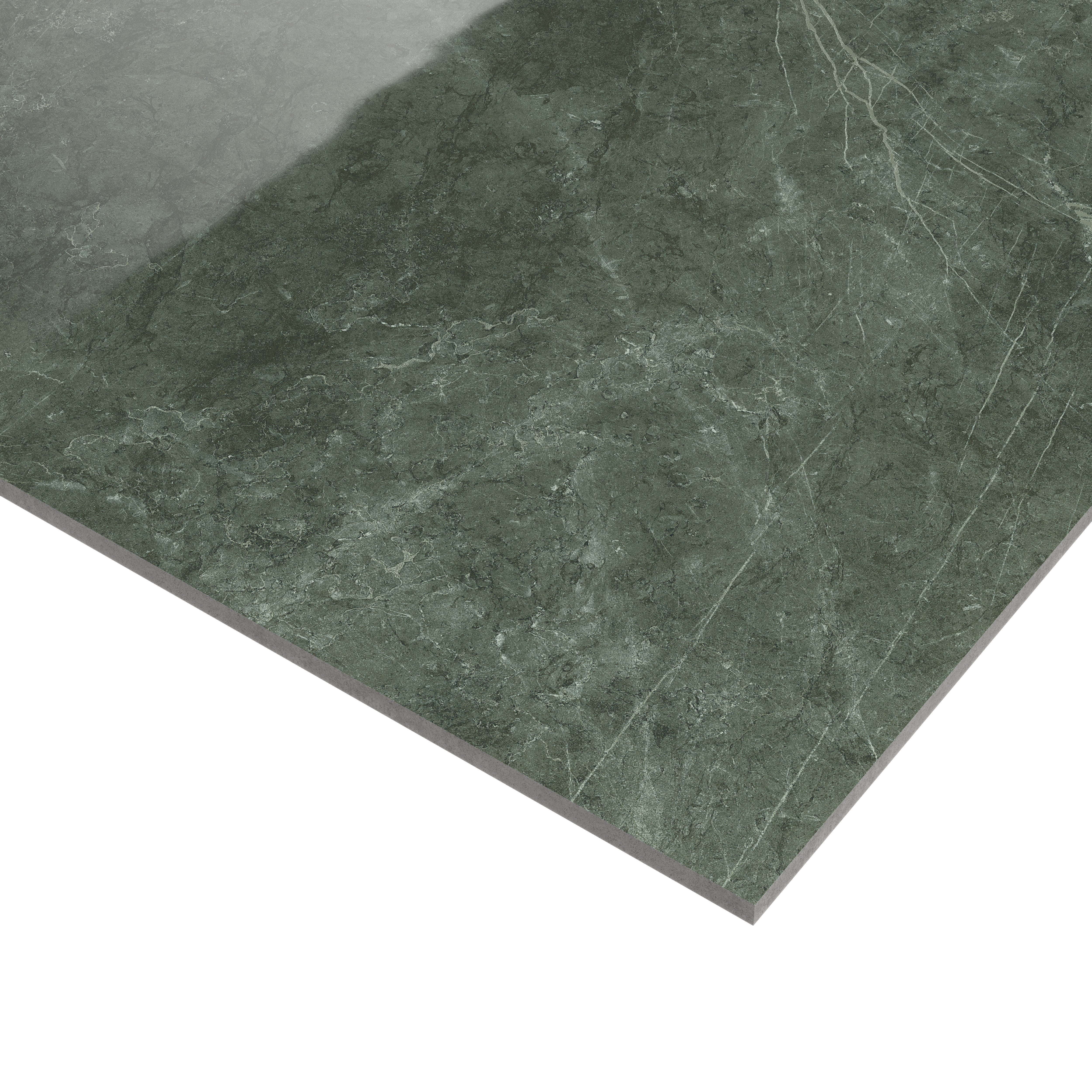 Carrelage sol / mur effet marbre vert Murano l.60 x L.60 cm - 2