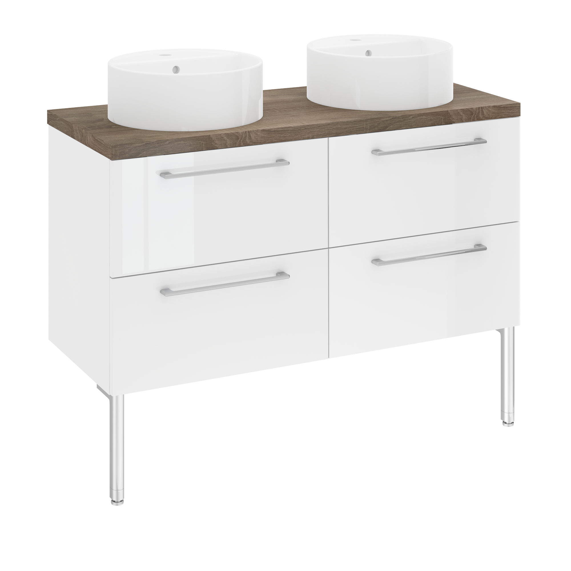 Lavabo de sobreponer Easca  brillante 41x14.5x41 cm - 5