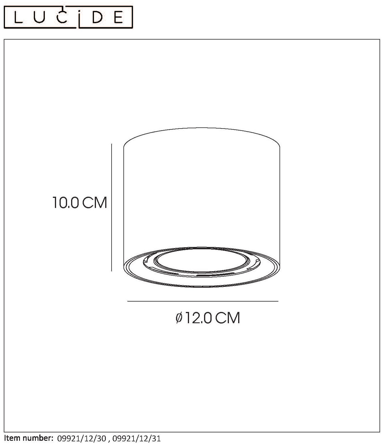 Spot GU10 Fedler 820 lumens blanc chaud aluminium blanc LUCIDE - 2