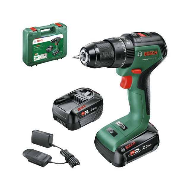 Perceuse à percussion 18 V BOSCH UniversalImpact 18V-60 + 2 batteries 4Ah/2Ah