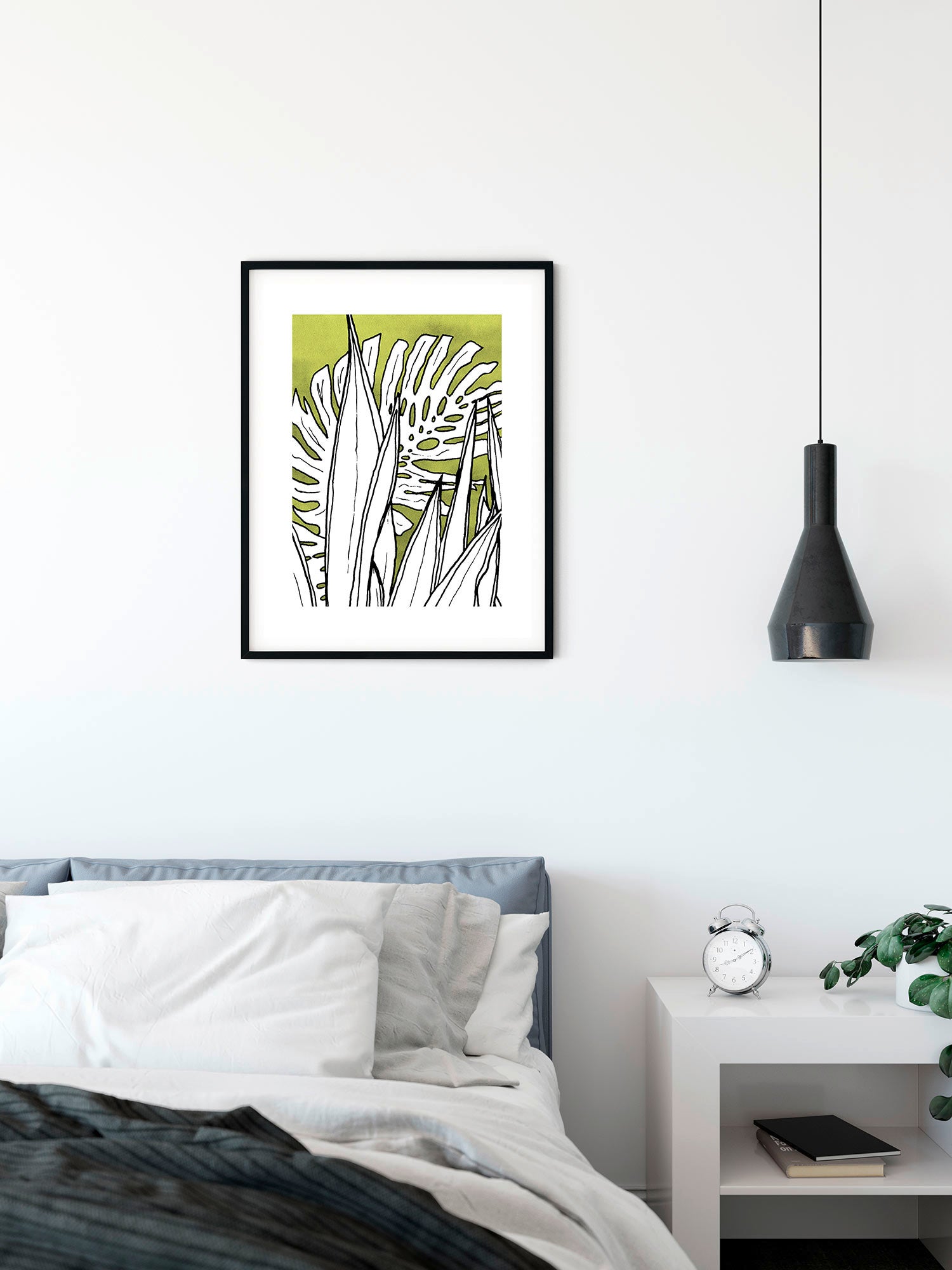 Affiche Feuilles, vert KOMAR l.40 x H.50 cm - 2