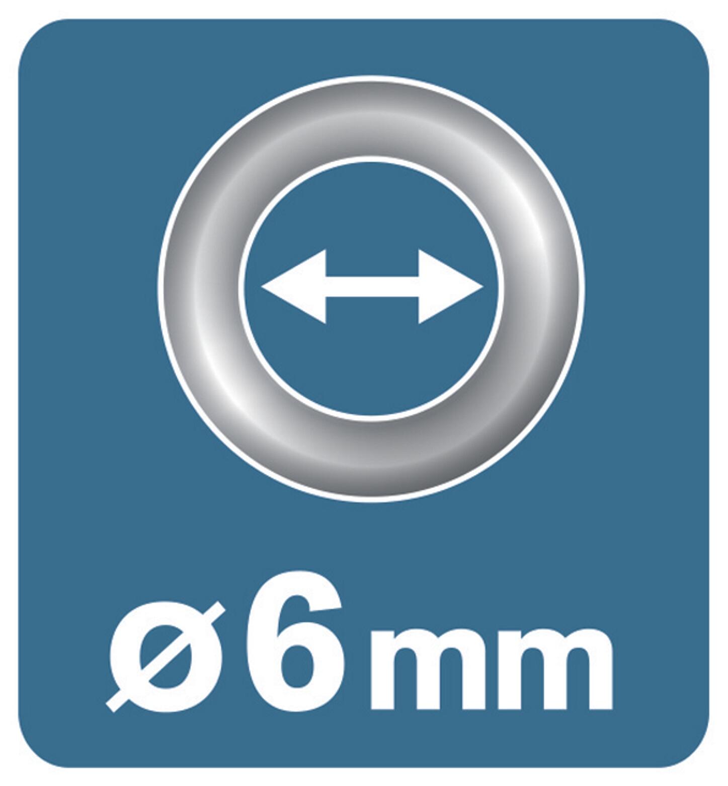 Lot de 25 oeillets acier Diam.6 RAPID - 5