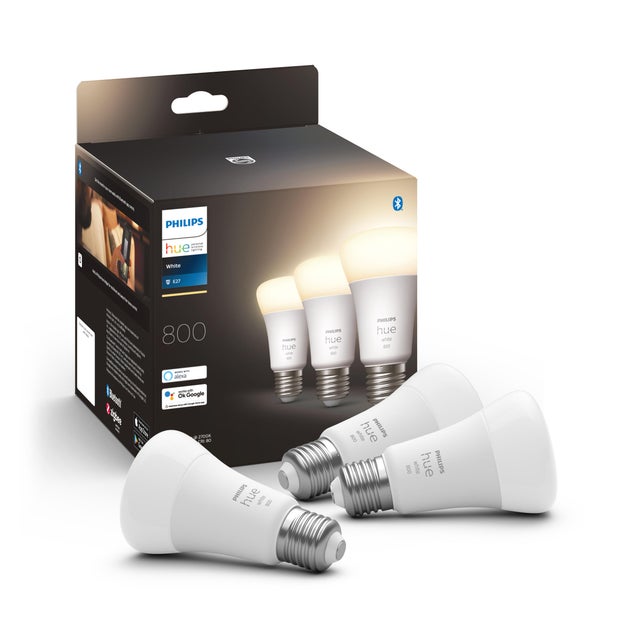 Ampoule led connectée,  E27, 806lm = 60W, blanc chaud, dimmable, PHILIPS HUE