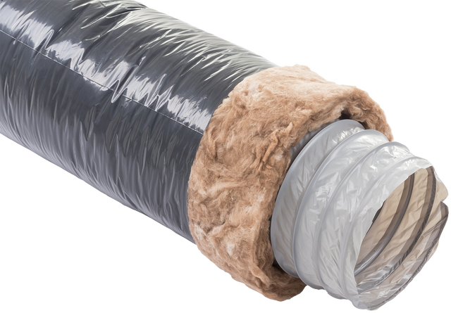 Conduit souple isolé pvc / laine de verre EQUATION, Diam.150/150 mm, L.6 m