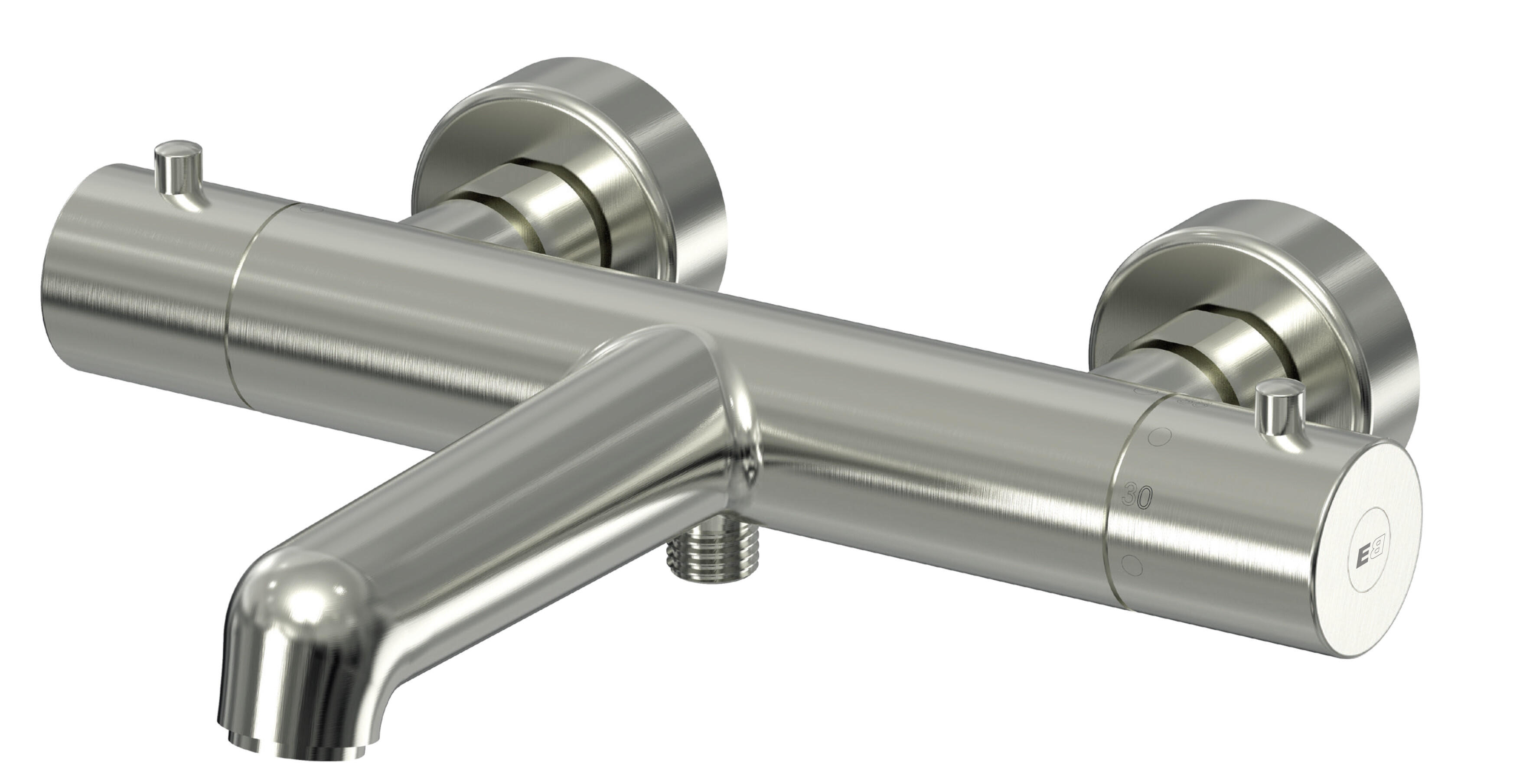 Grifo bañera termostático essebagno envol níquel