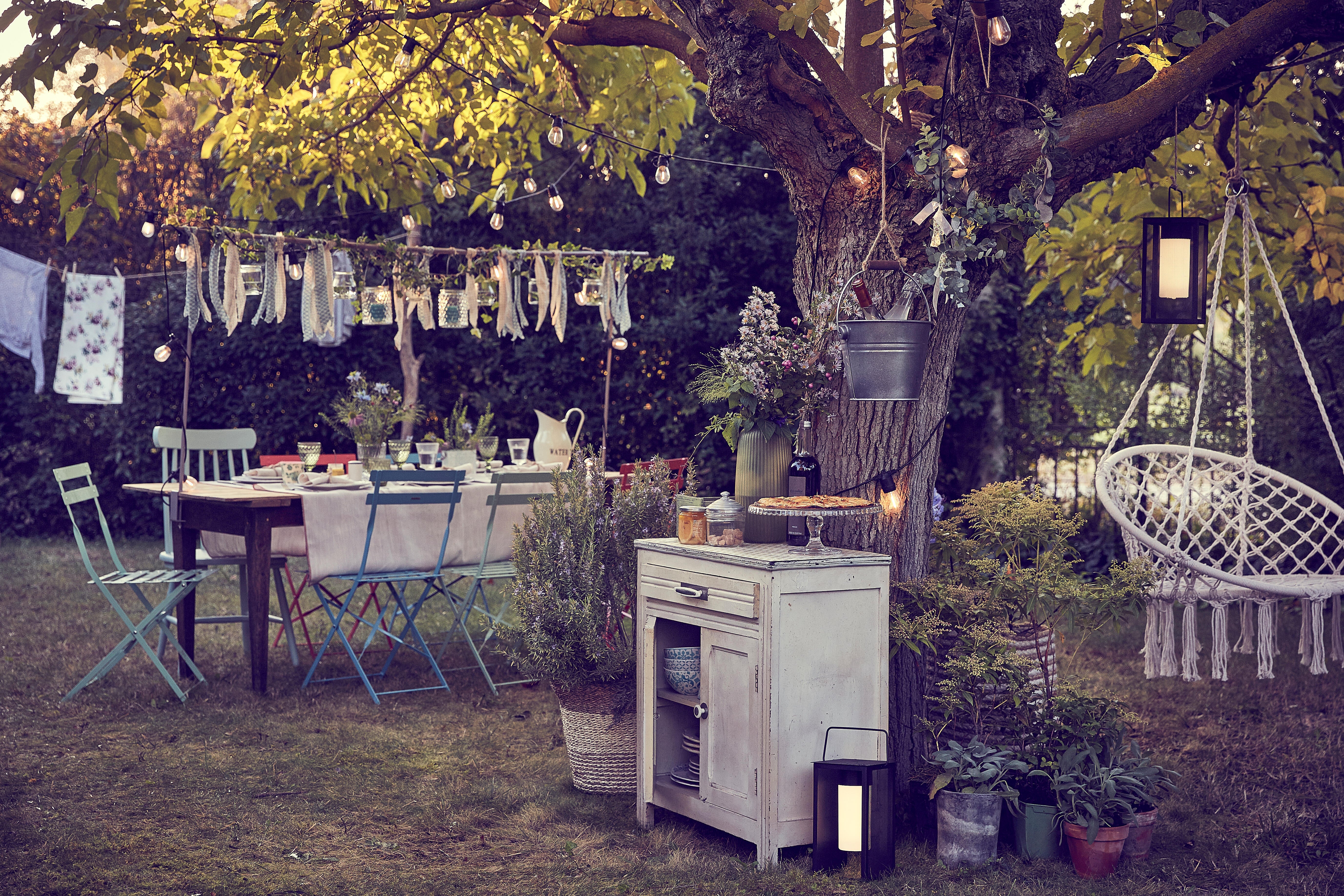 Sedia da giardino pieghevole Flora NATERIAL, seduta in acciaio verde - 7