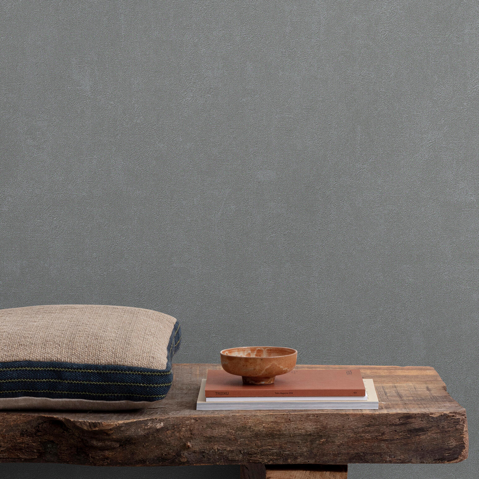 Papier peint intissé Béton métal INSPIRE gris - 7