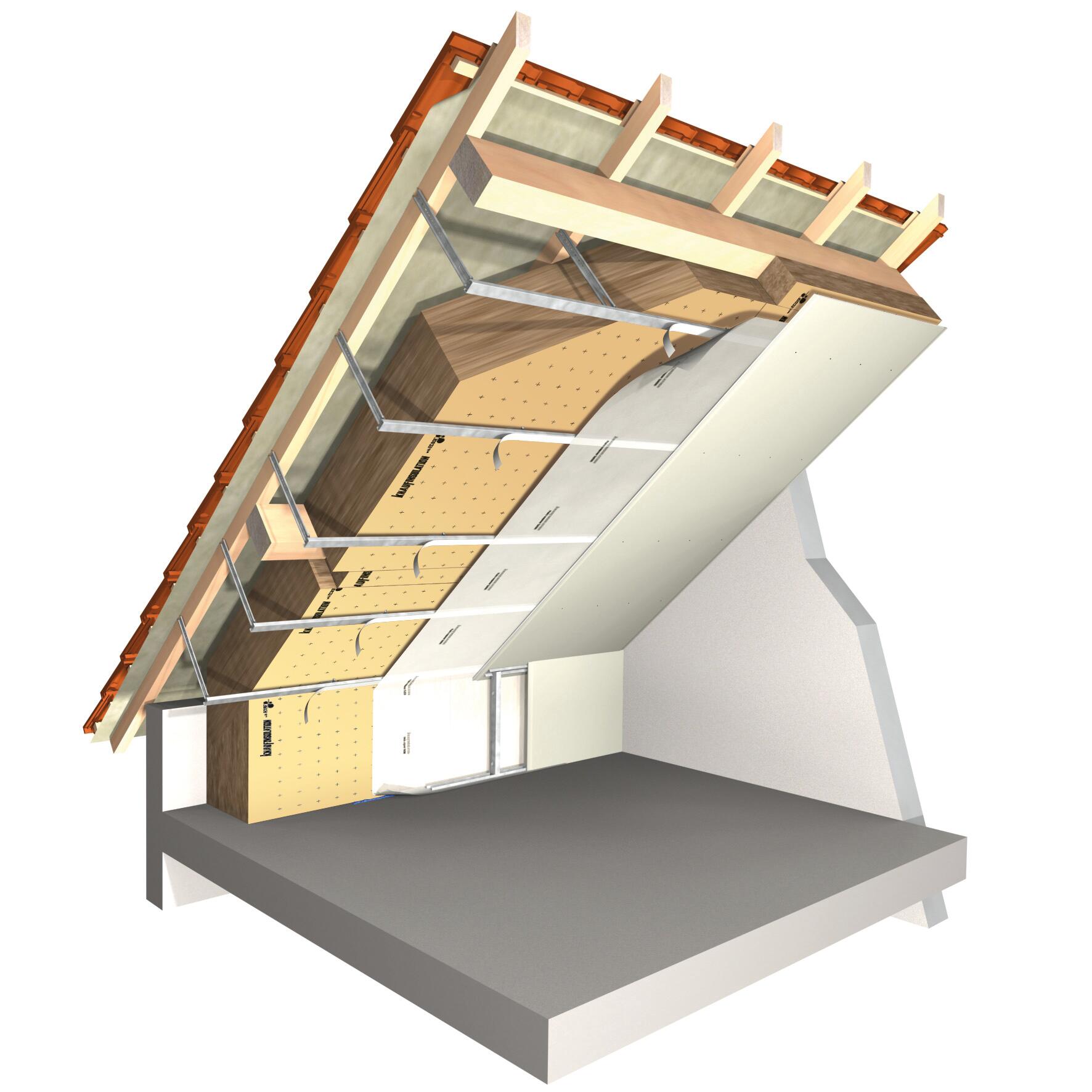 Rouleau de laine de verre comble perdu 040 kraft, Ep.300mm, 2.6x1.2m KNAUF - 5