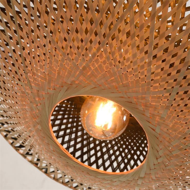 Plafonnier E27, bambou, beige Kalimantan D.60 cm EGLO - 2