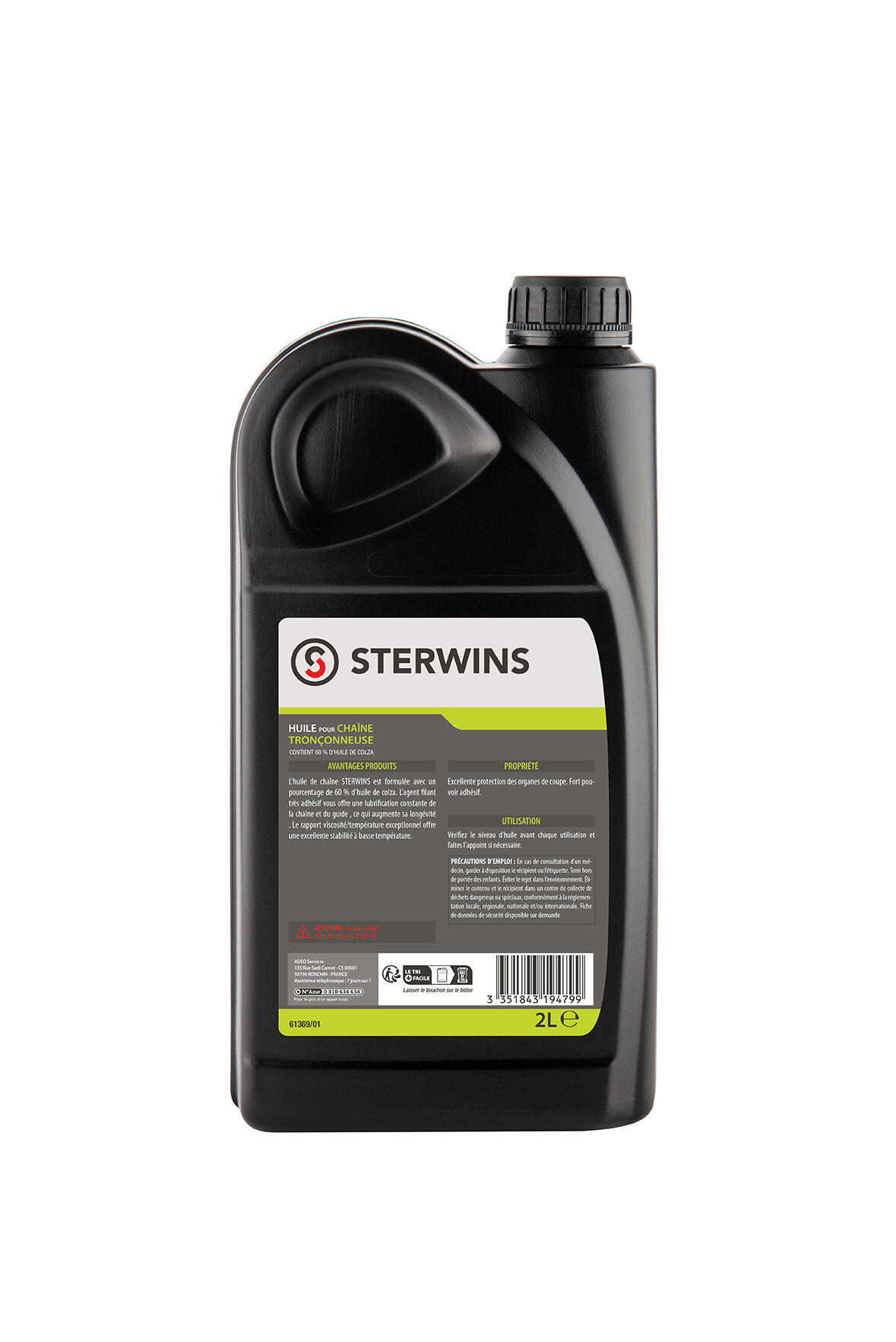 Huile de Chaine STERWINS Base Végétal 2L, 2 l - 2