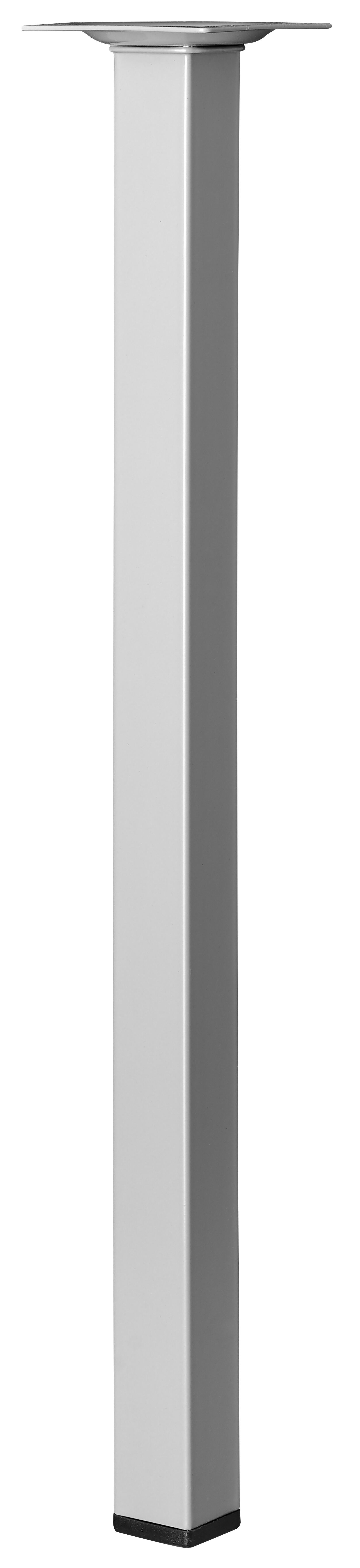 Pied de meuble carré Hettich, gris, 2.4x2.4 cm x hauteur 40 cm - 2