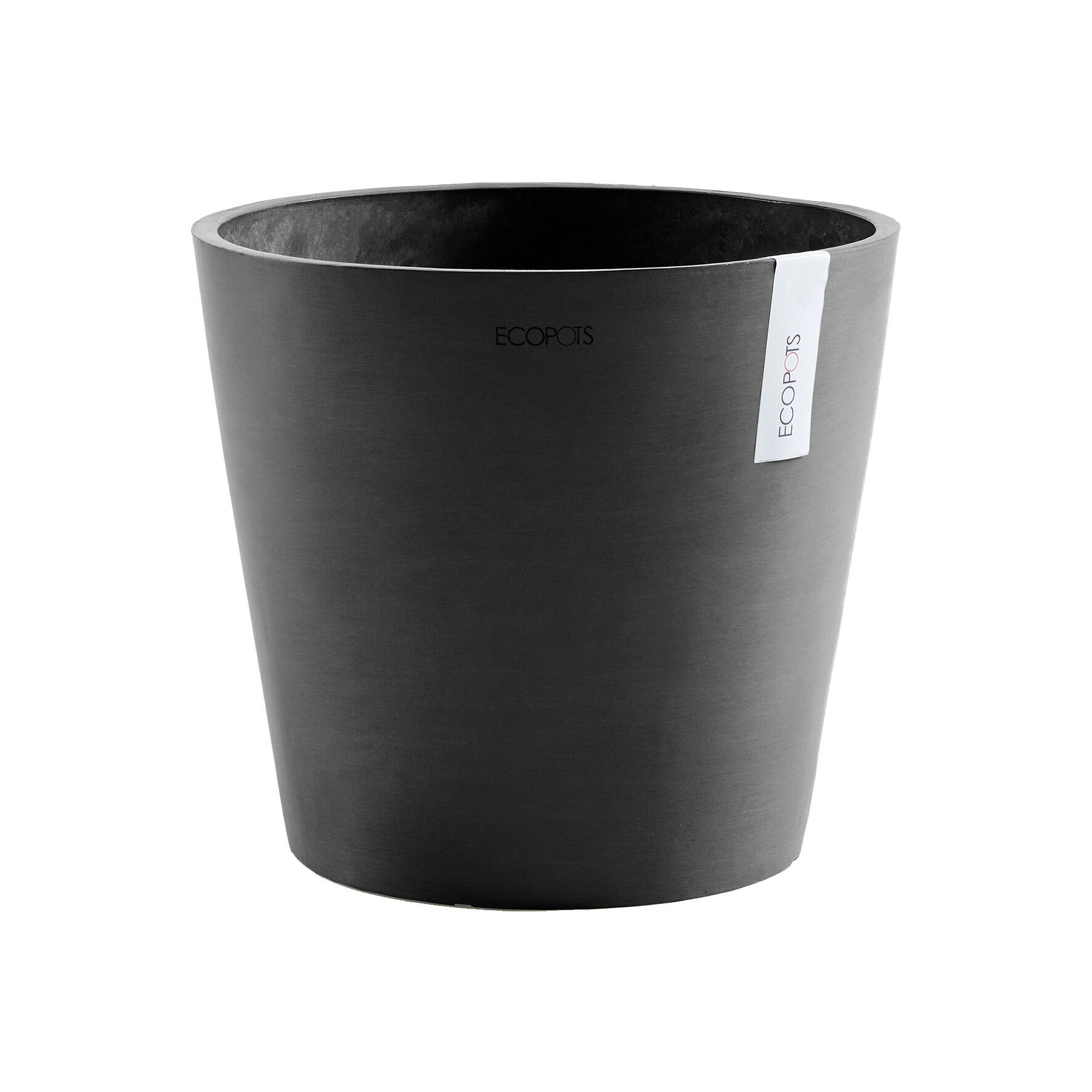 Pot en résine Ø40-H36 ECOPOTS Amsterdam Anthracite - 7
