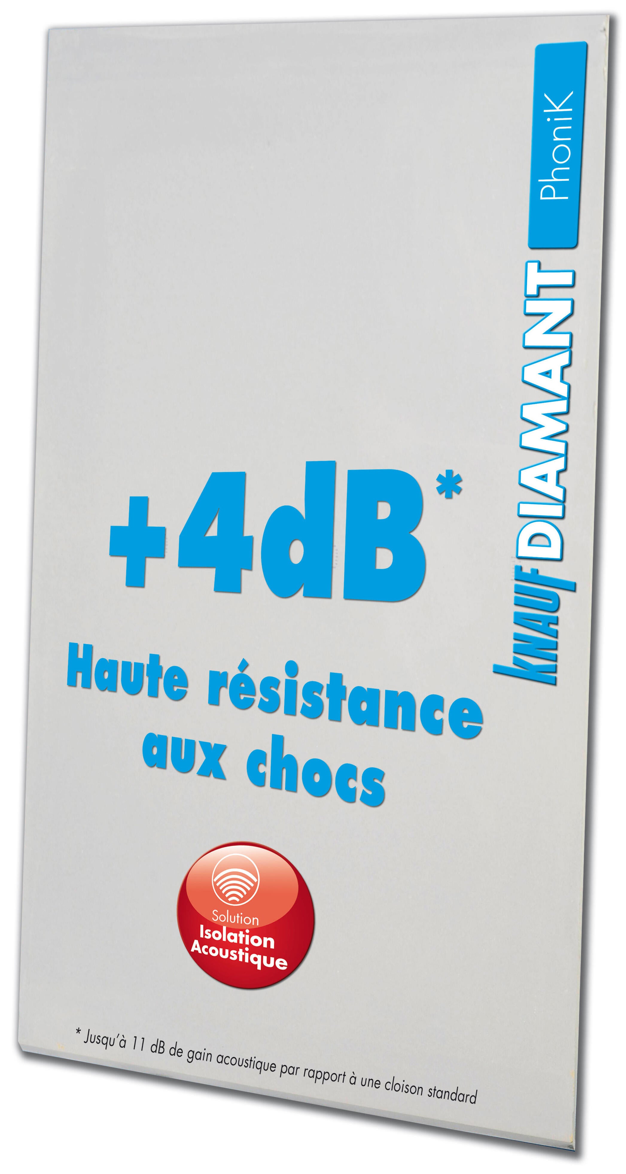 Plaque de plâtre BA13 Diamant Cleaneo L.250 x l.120 cm NF, KNAUF - 3