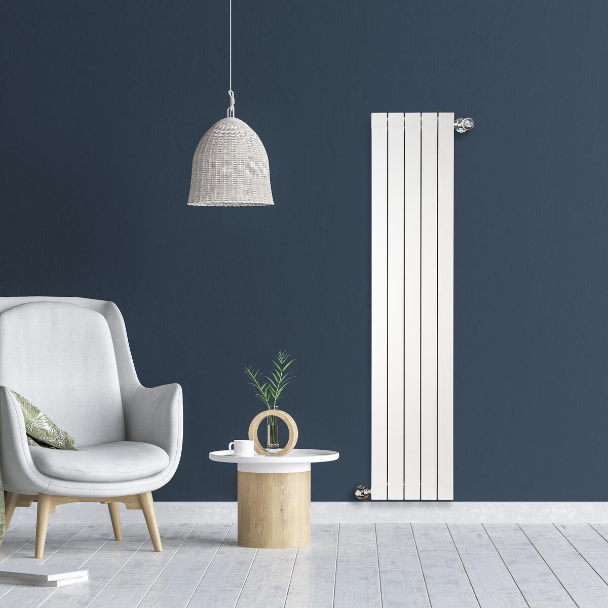 Radiador de agua vertical PRODIGE 1800 Superior 5 elementos para 7-9 m² - 3