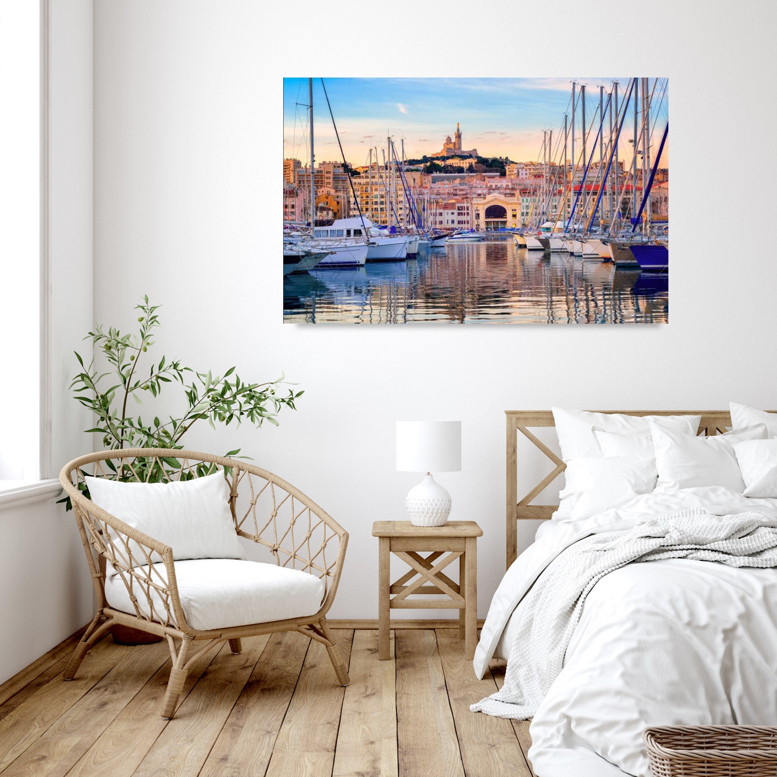 Toile Bateau vieux port, multicouleur CEANOTHE l.44.5 x H.30 cm - 2