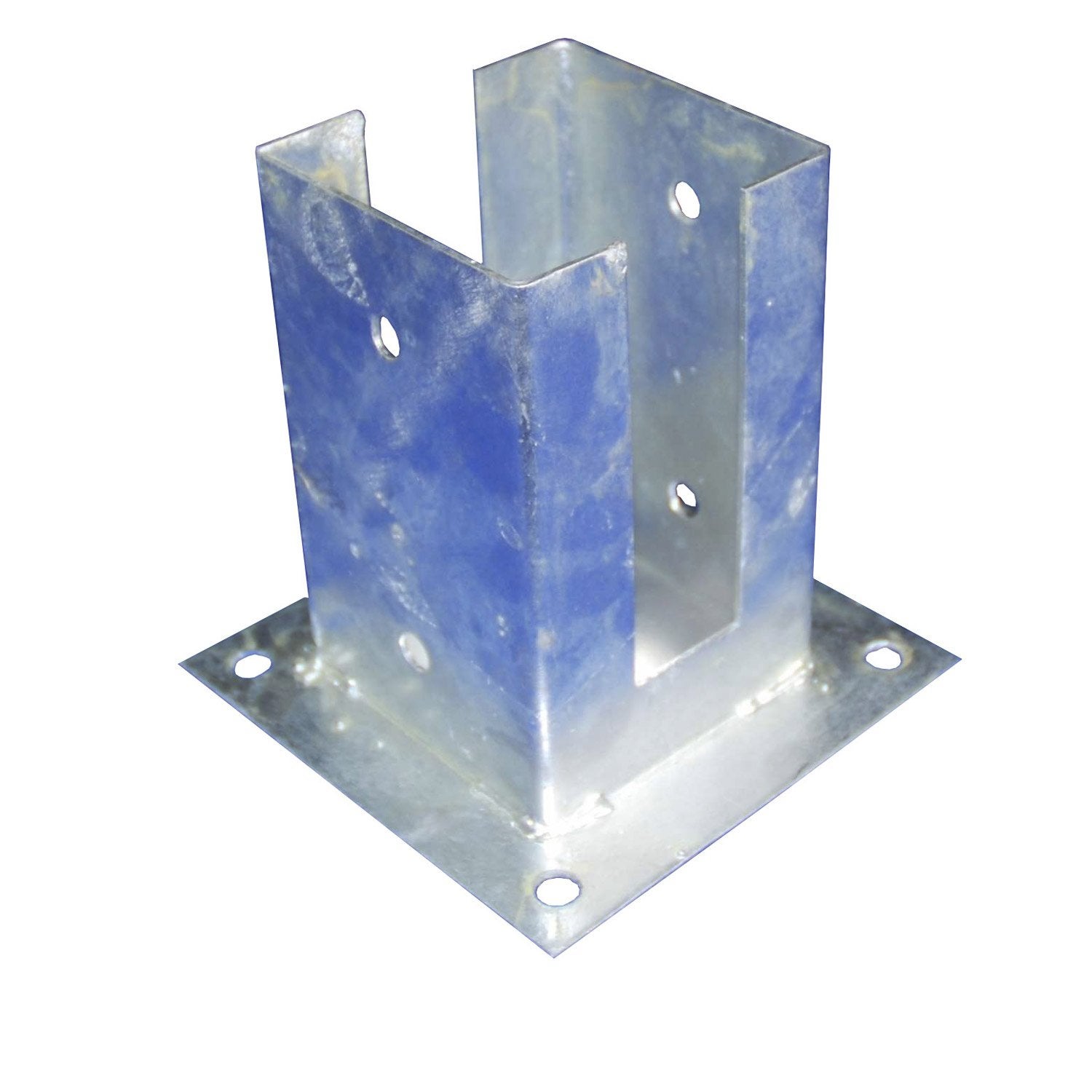 Support à fixer acier gris, H.15 x l.7 x P.7 cm - 7